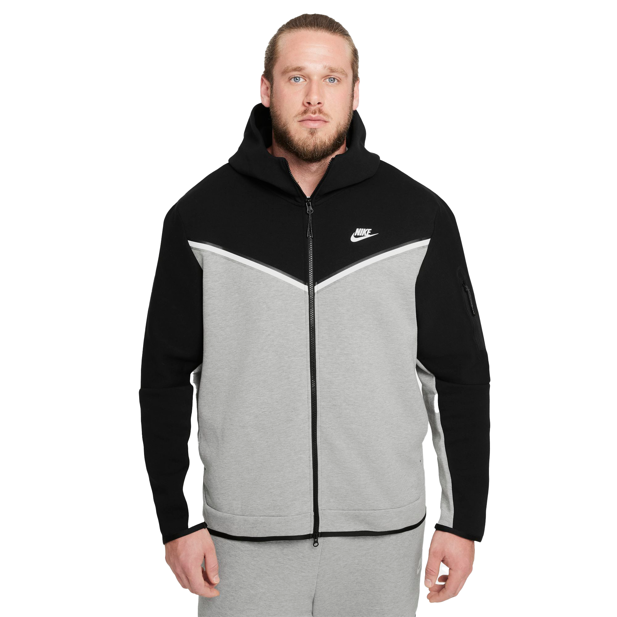 Assimileren Berucht Sovjet Nike Men's Sportswear Tech Fleece Full-Zip Hoodie-Black/Grey