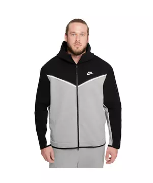 Nike Men's Sportswear Tech Fleece Full-Zip Hoodie-Black/Grey - Hibbett |  City Gear
