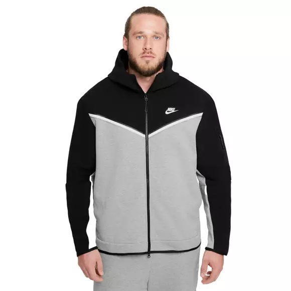 Kust Uitroepteken optie Nike Men's Sportswear Tech Fleece Full-Zip Hoodie-Black/Grey