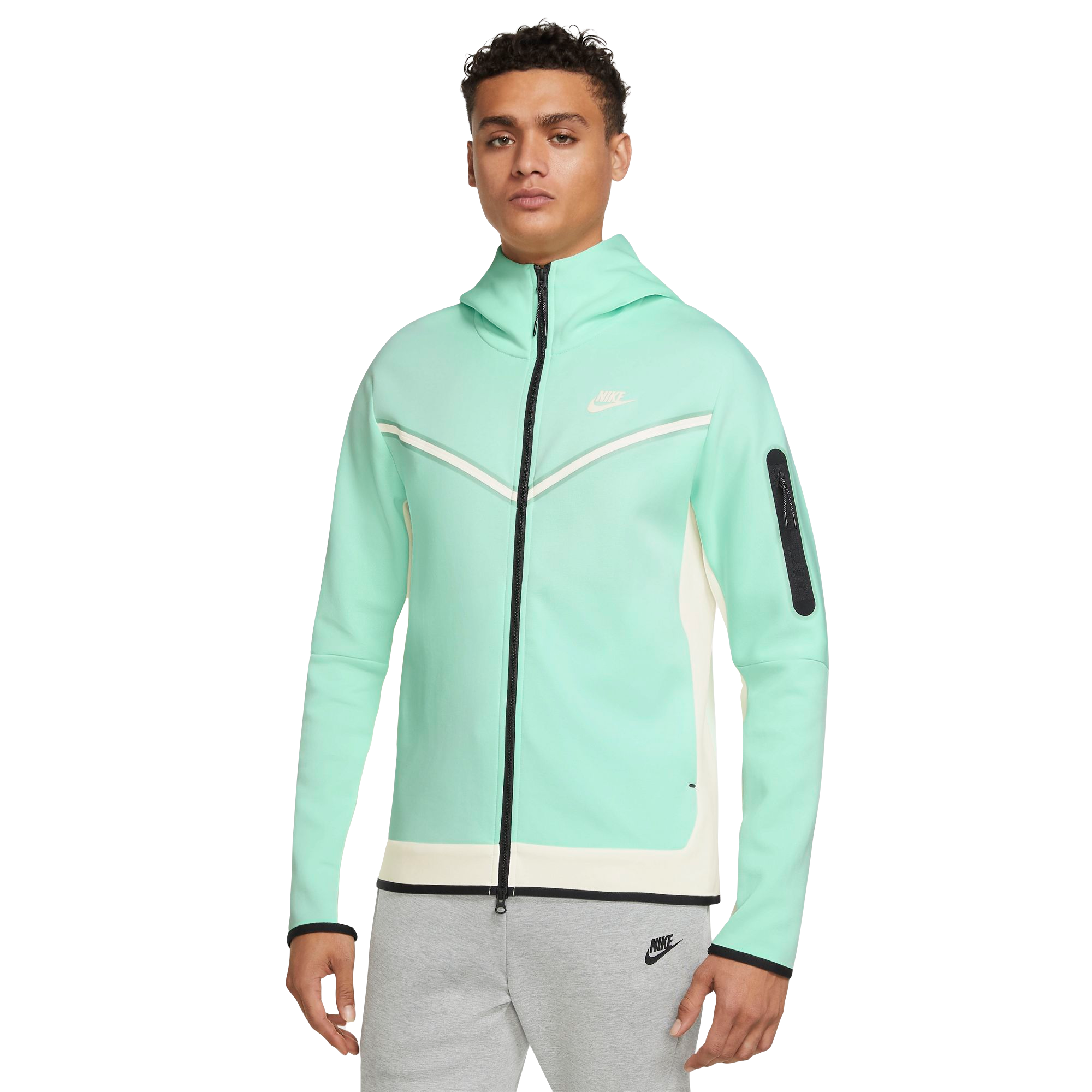 Nike Men s Sportswear Tech Fleece Full Zip Hoodie Mint