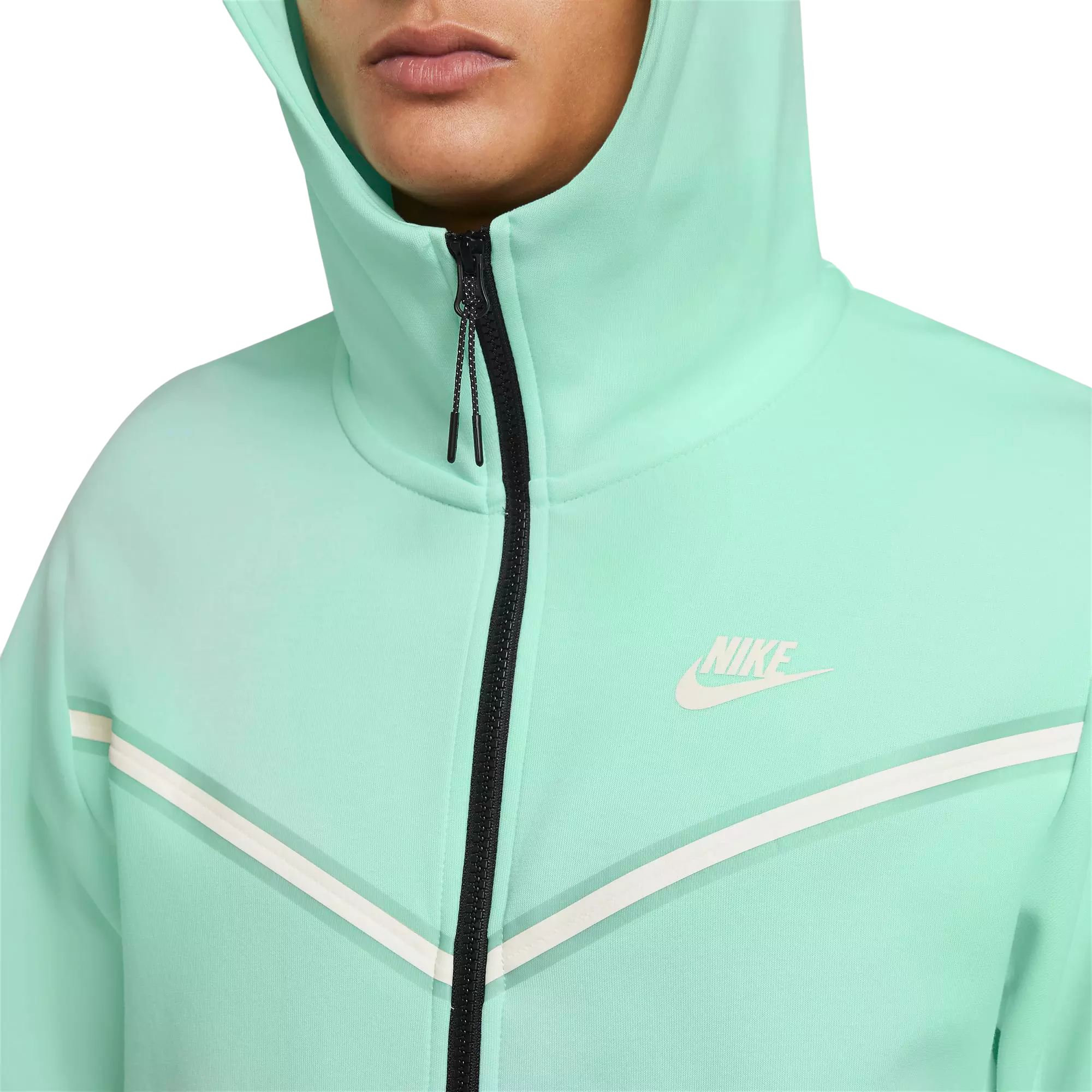 Nike Men's Sportswear Tech Fleece Full-Zip Hoodie-Mint - MINT