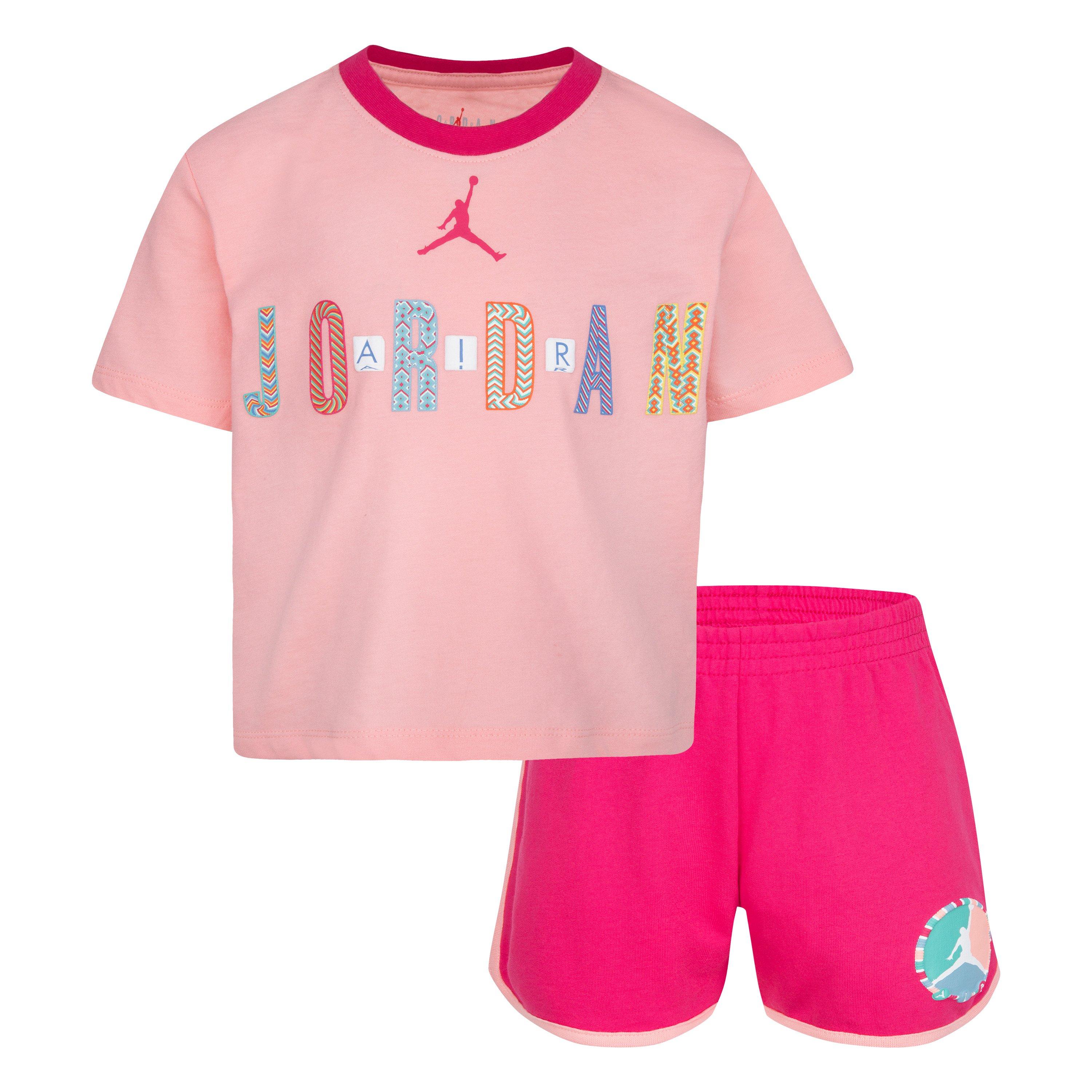 Jordan Little Girls BFF Short Set Pink