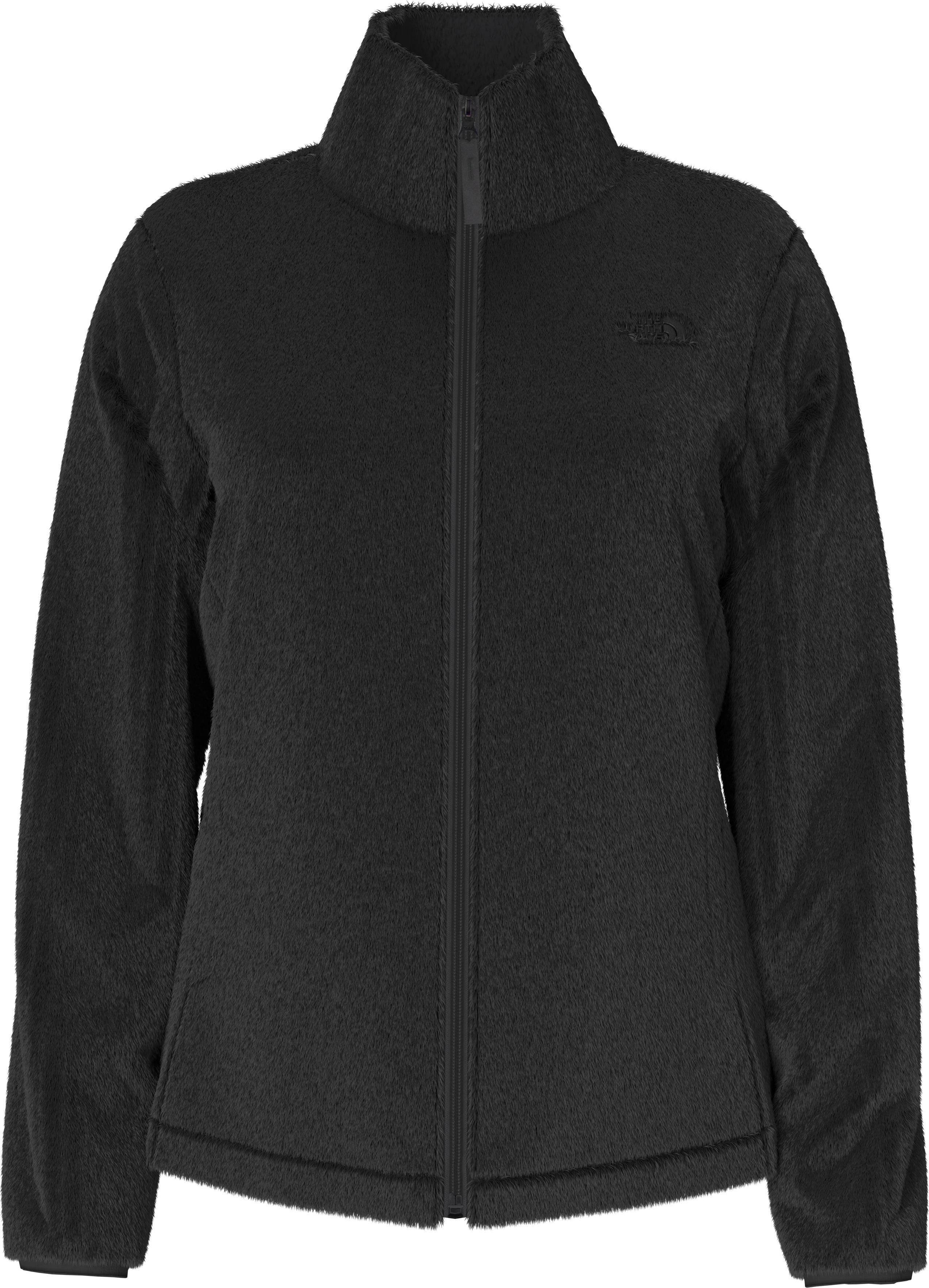 The North Face Osito high pile fleece zip up jacket in black