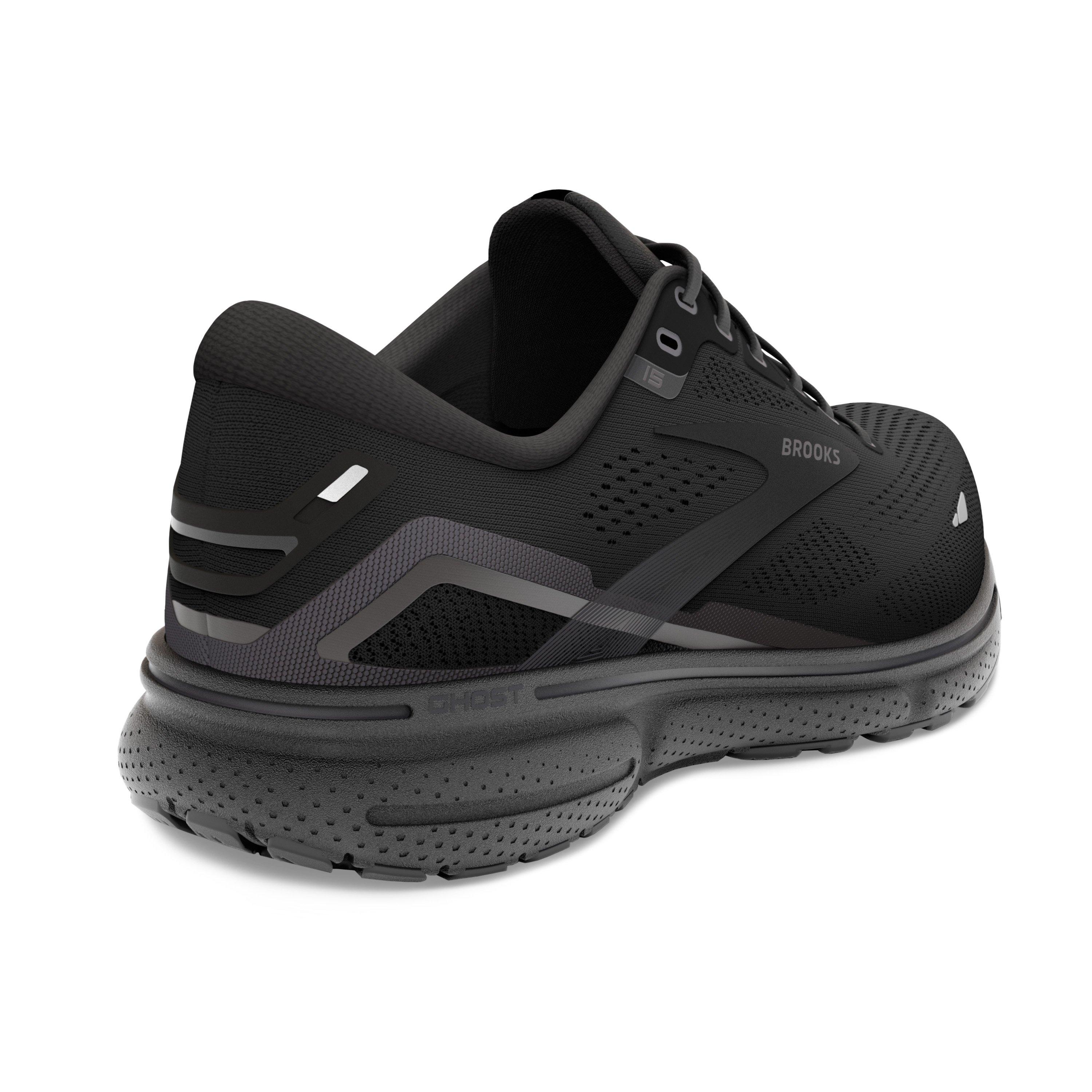 Brooks Ghost 15 Black/Black Men's Running Shoe - Hibbett