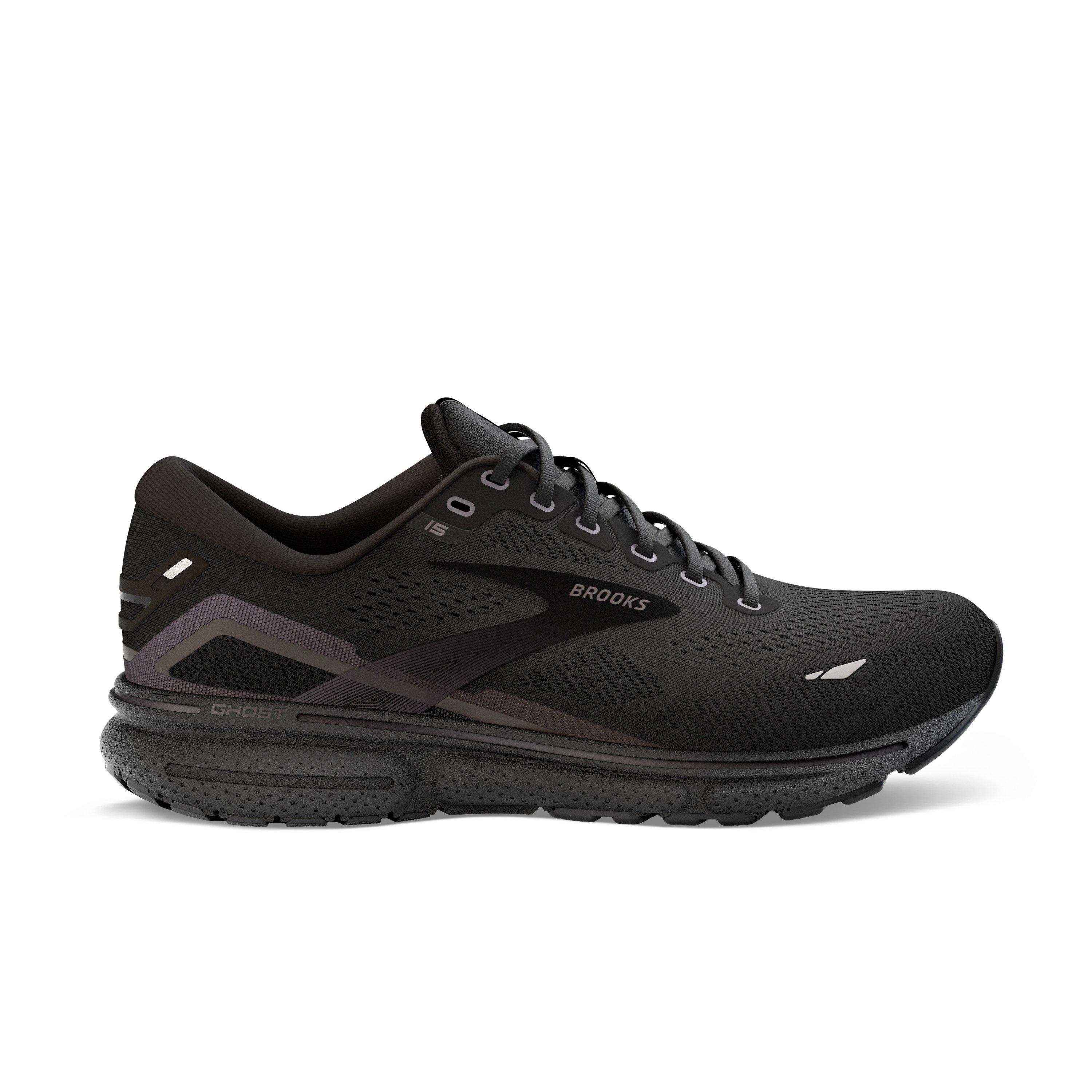 Brooks Ghost 15 Black/Black Men's Running Shoe - Hibbett