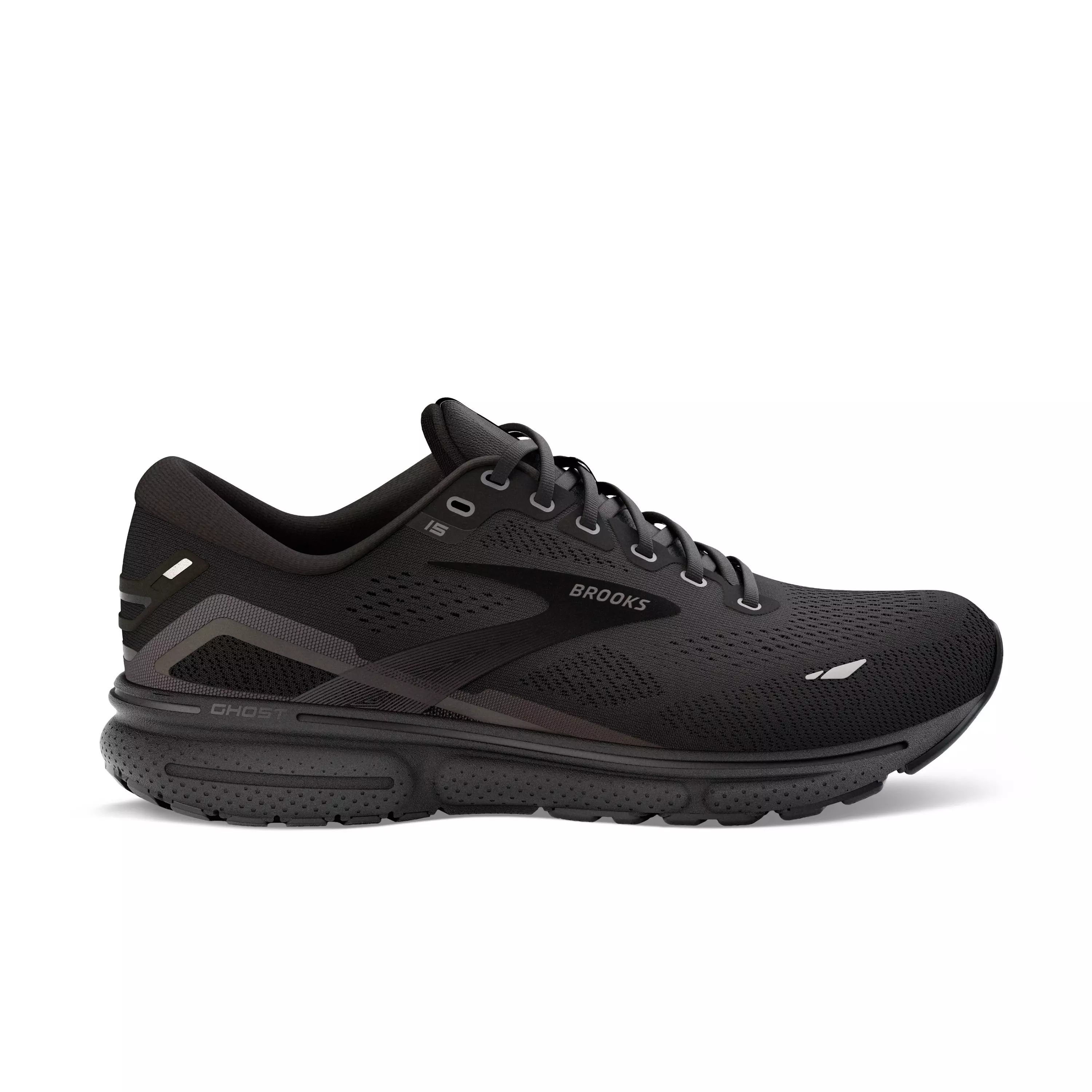 Brooks Ghost 15 "Black/Black" Men's Running Shoe - BLACK