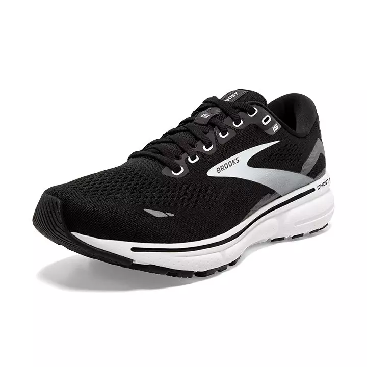 Brooks Ghost 15 "Black/White" Women's Running Shoe - BLACK/WHITE