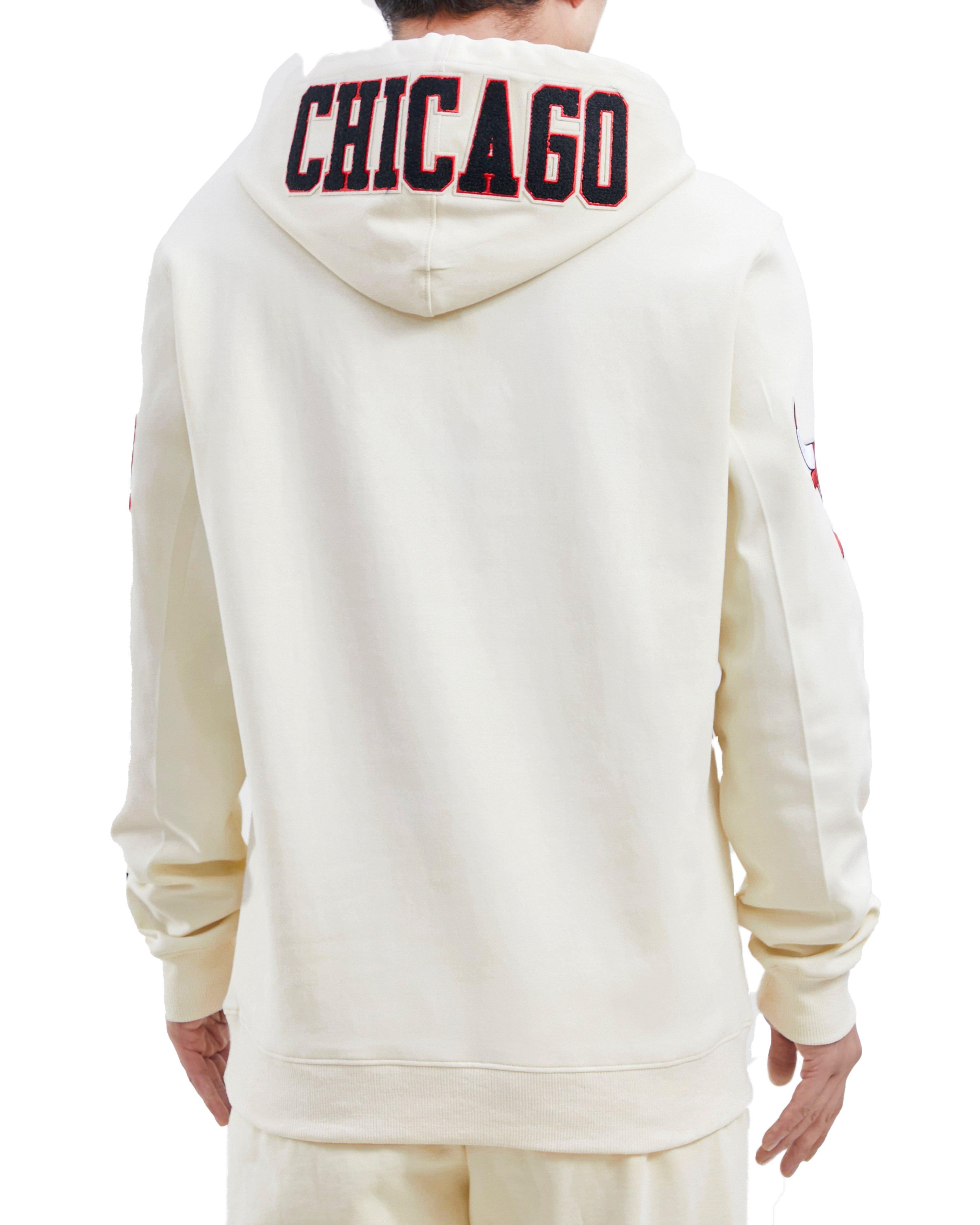 Pro Standard Men's Chicago Bulls Cherry Mono Fleece Pullover Hoodie, Red, Size: Large