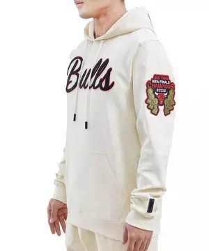 Women's Pro Standard White Chicago Bulls City Scape Pullover Sweatshirt