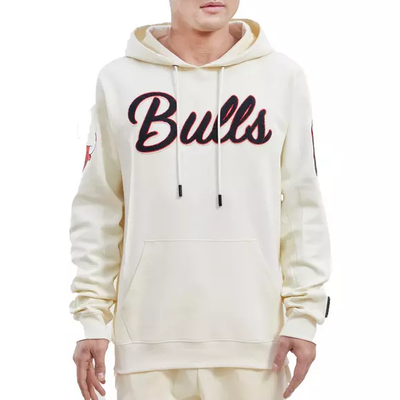 Vintage Chicago Bulls Embroidered Logo Double Hoodie Sweatshirt