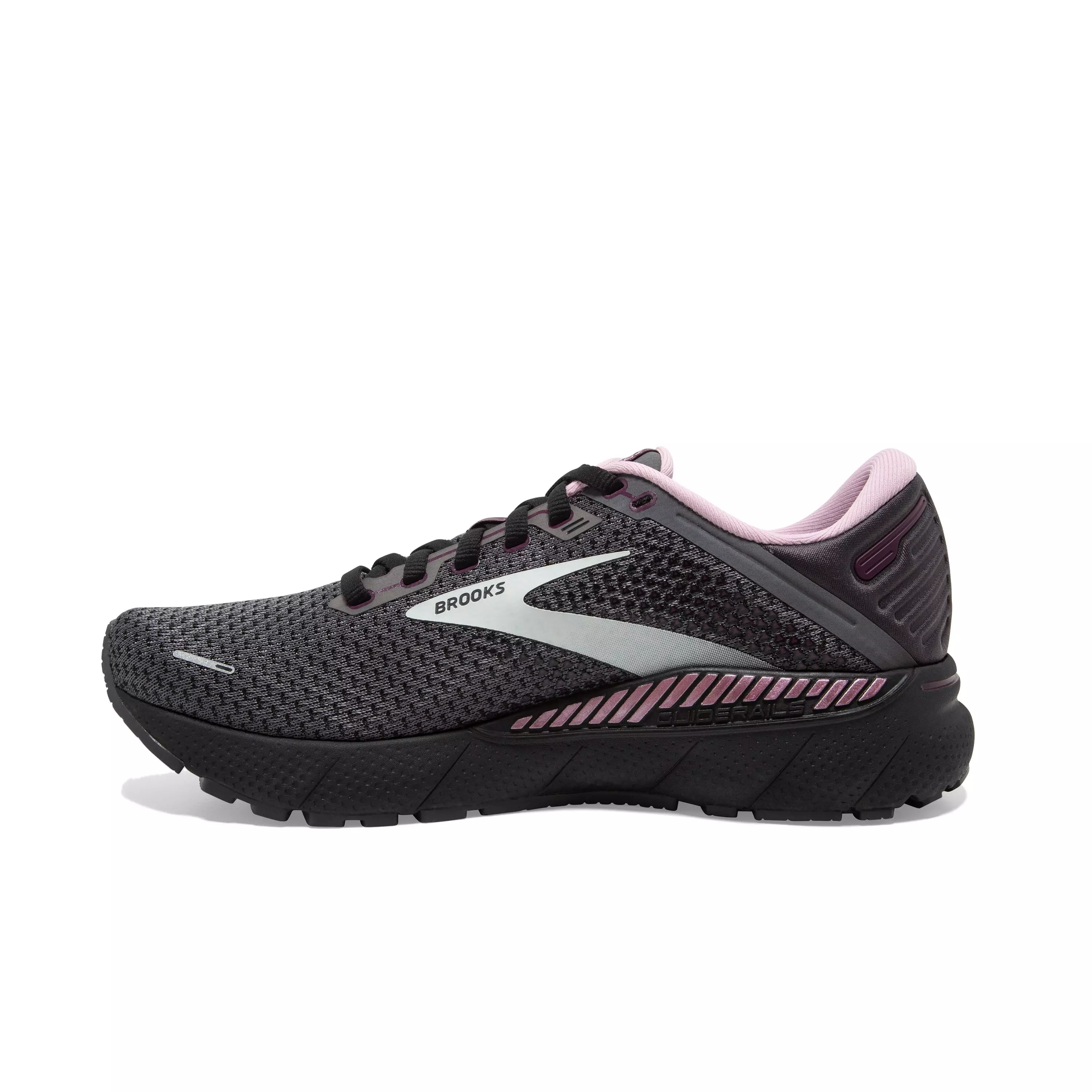 Brooks Adrenaline GTS 22 Wide "Pearl/Black/Metallic" Women's Running Shoe - BLACK/PURPLE
