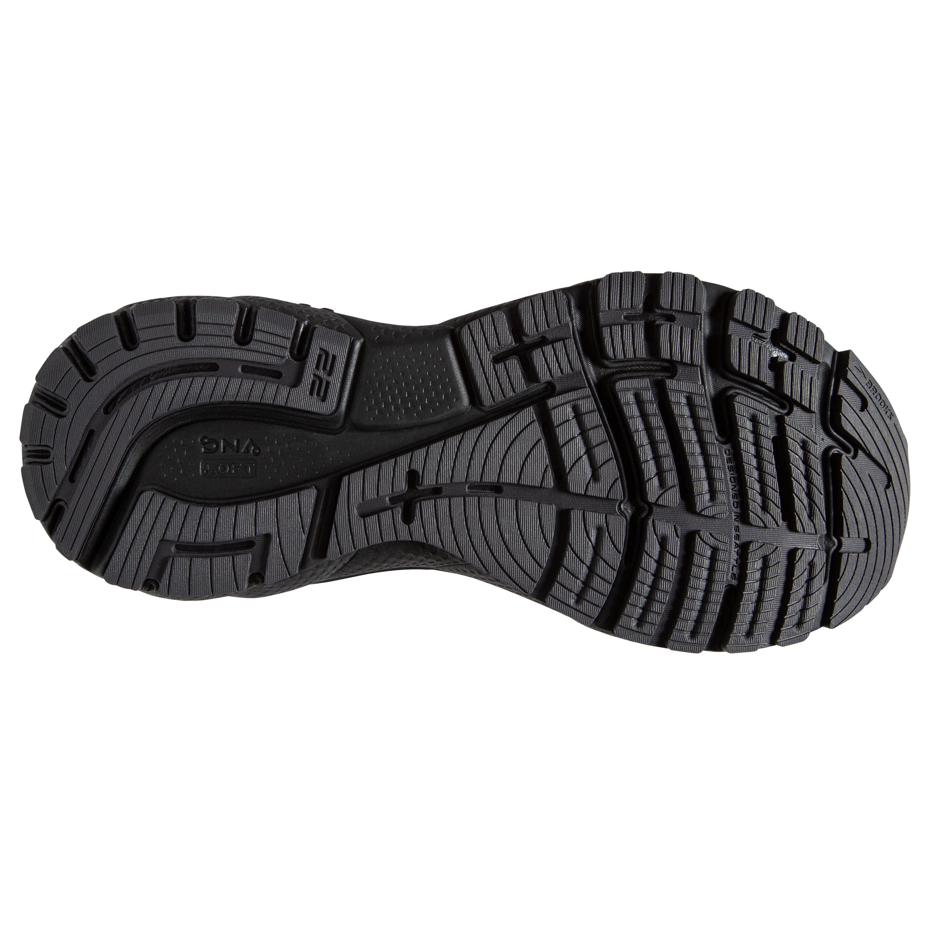 Brooks Adrenaline GTS 22 Wide "Pearl/Black/Metallic" Women's Running Shoe - BLACK/PURPLE Thumbnail View 6