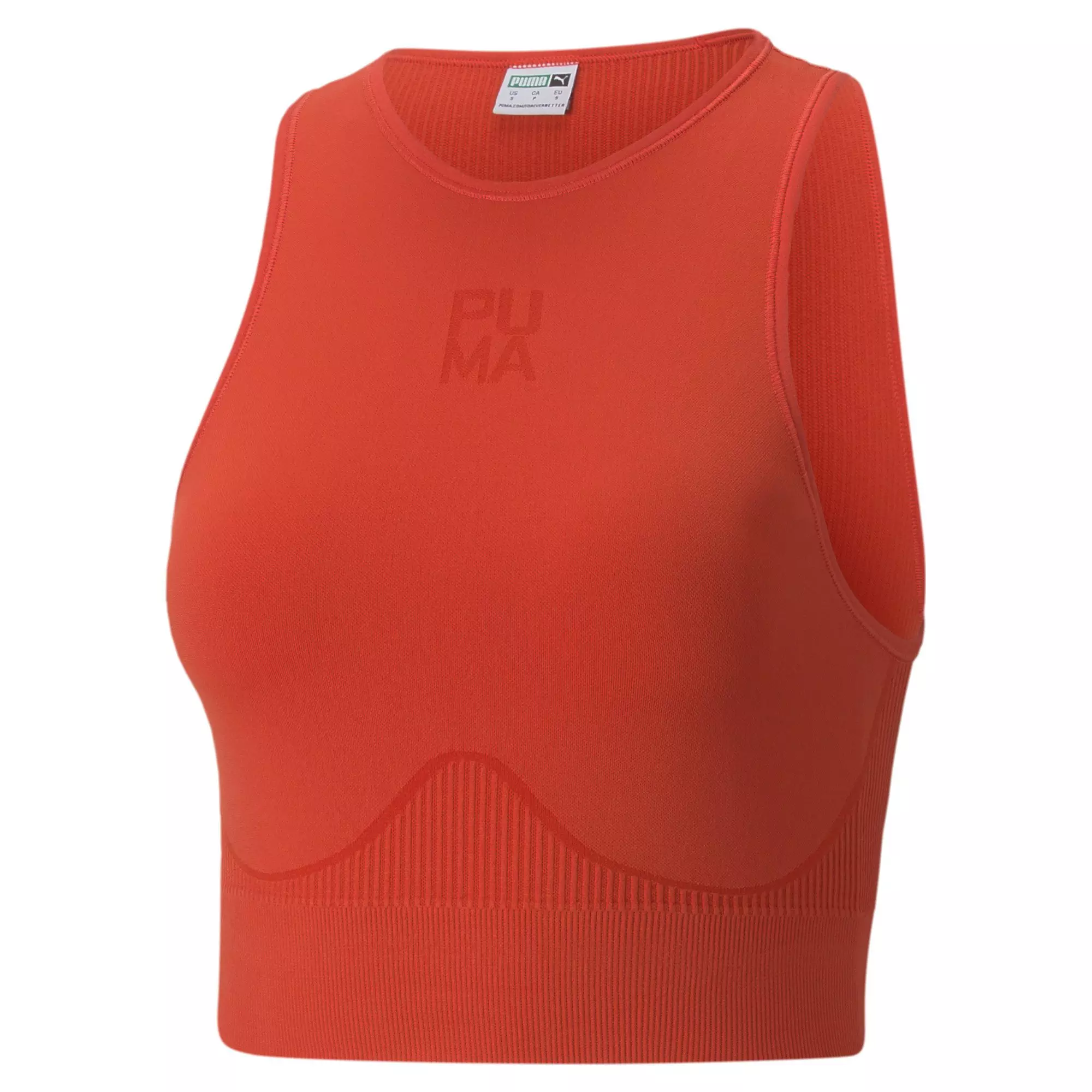 Puma, Evoknit Seamless Crop Top Womens