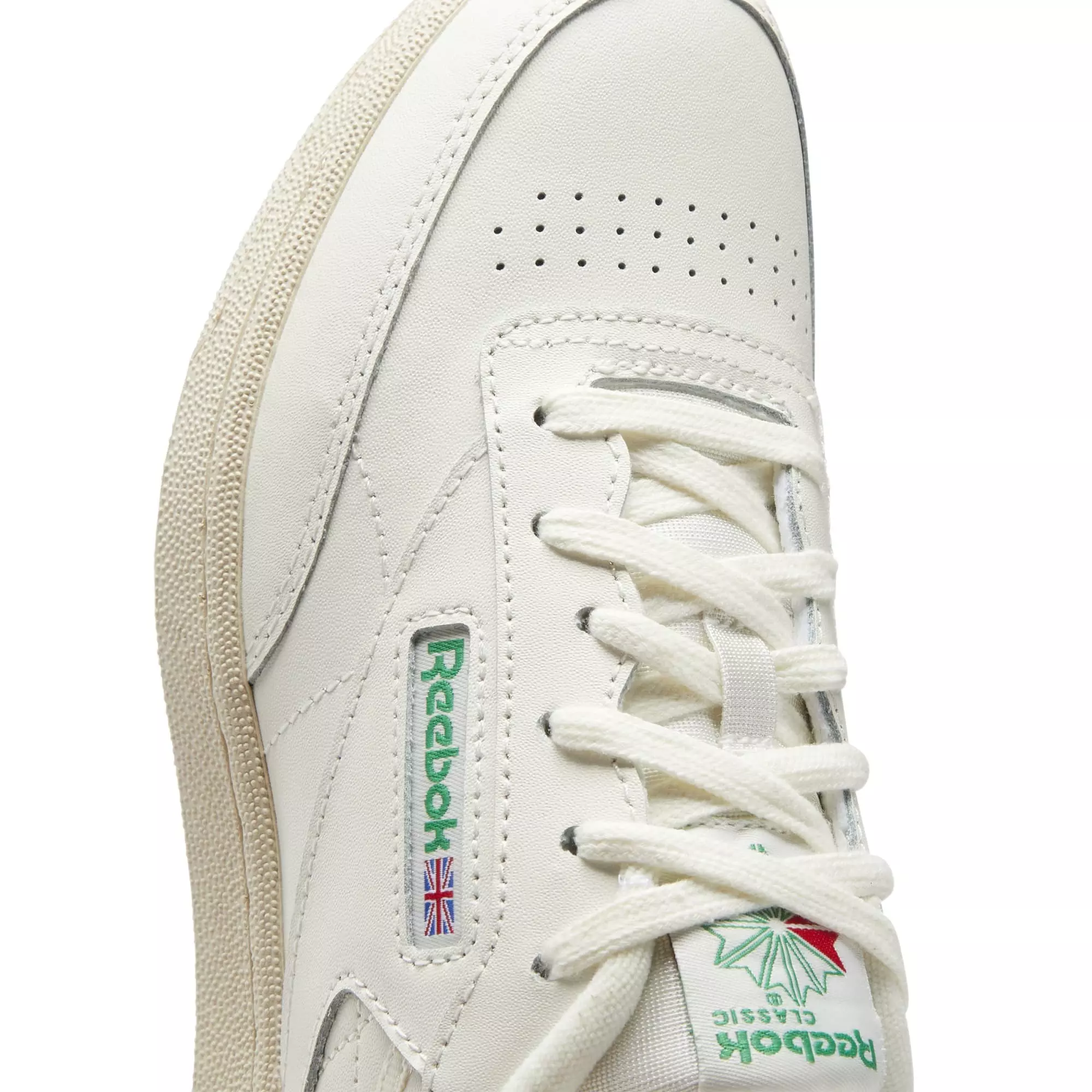 Reebok Club C Vintage "Chalk/Green" Grade School Boys' Shoe - WHITE/GREEN