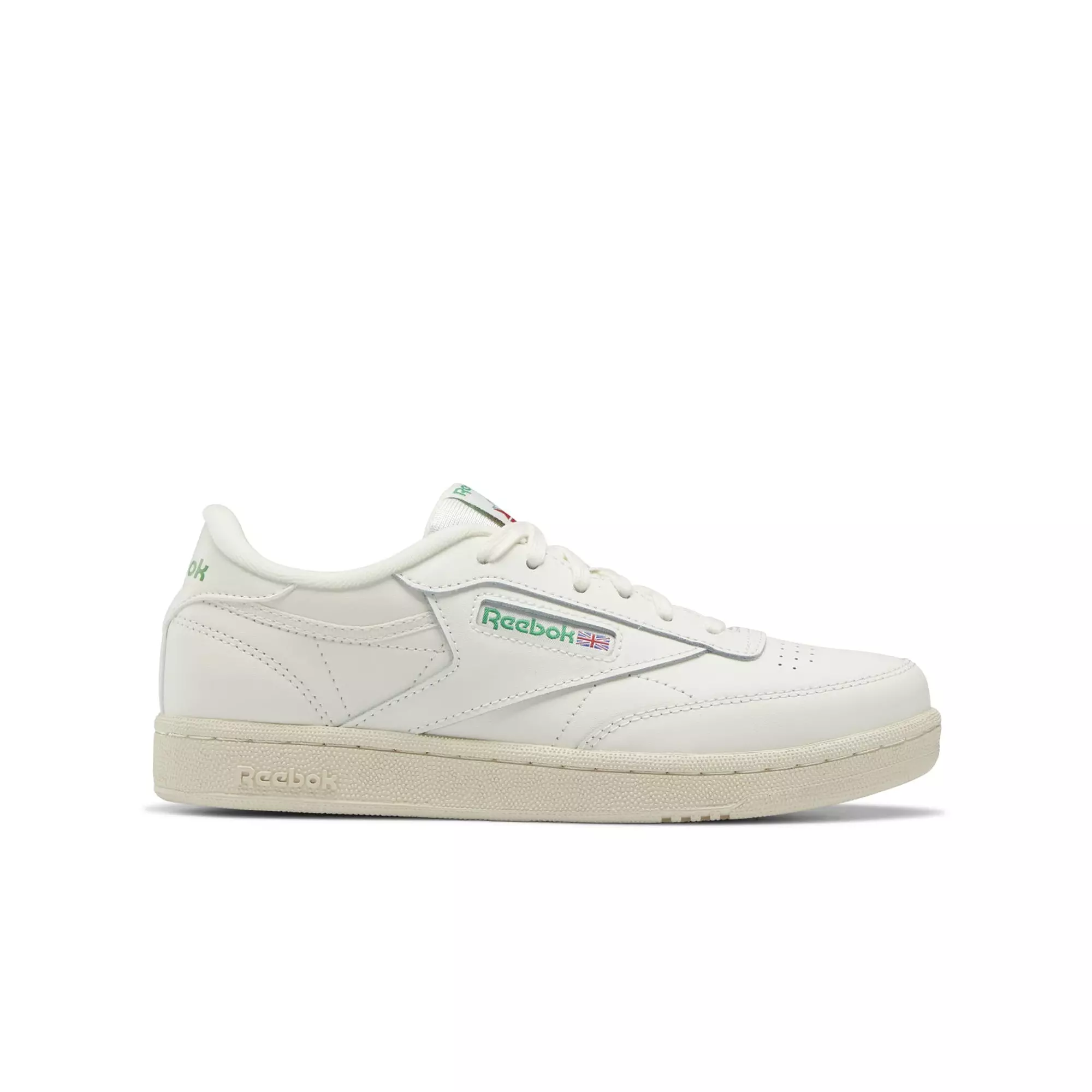 Reebok Club C Vintage "Chalk/Green" Grade School Boys' Shoe - WHITE/GREEN