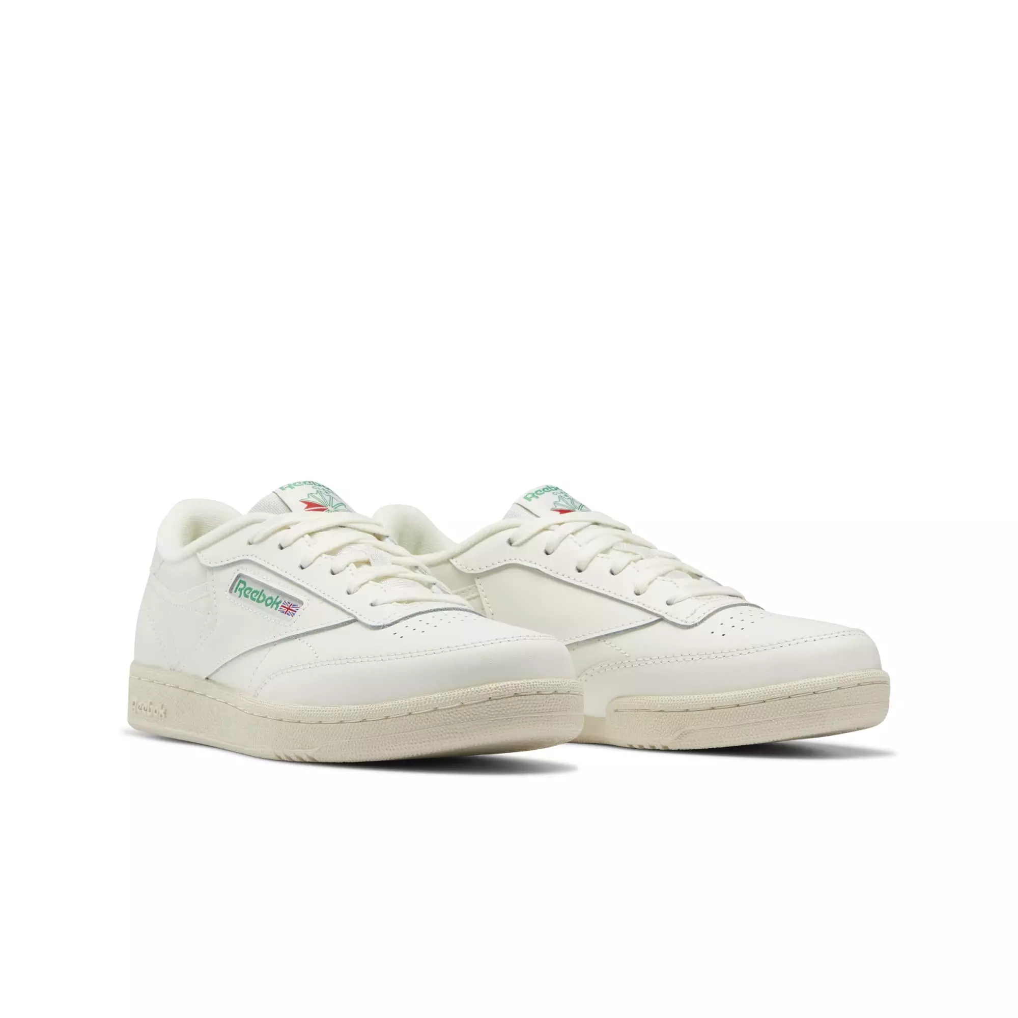 Reebok Club C Vintage "Chalk/Green" Grade School Boys' Shoe - WHITE/GREEN