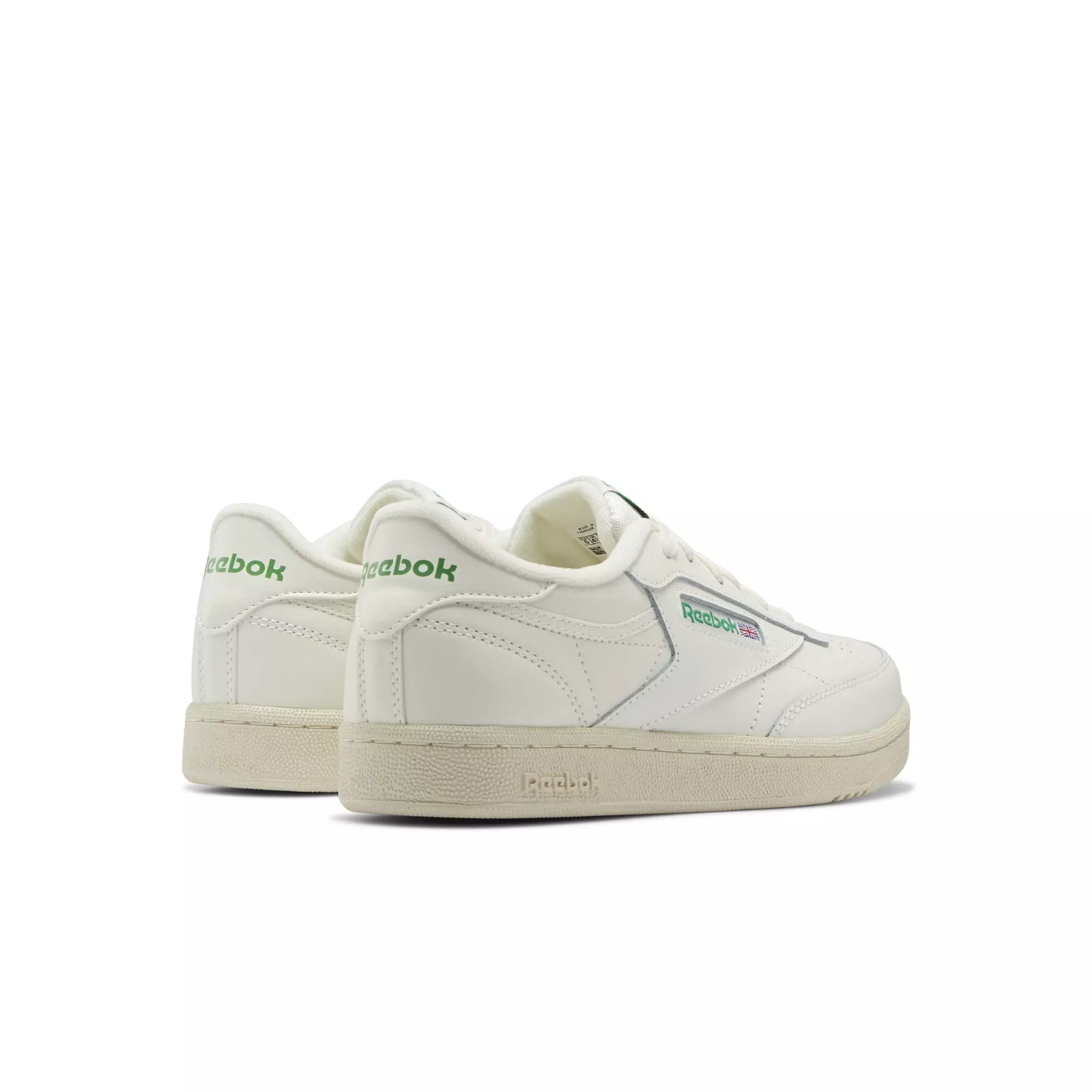 Reebok Club C Vintage "Chalk/Green" Grade School Boys' Shoe - WHITE/GREEN