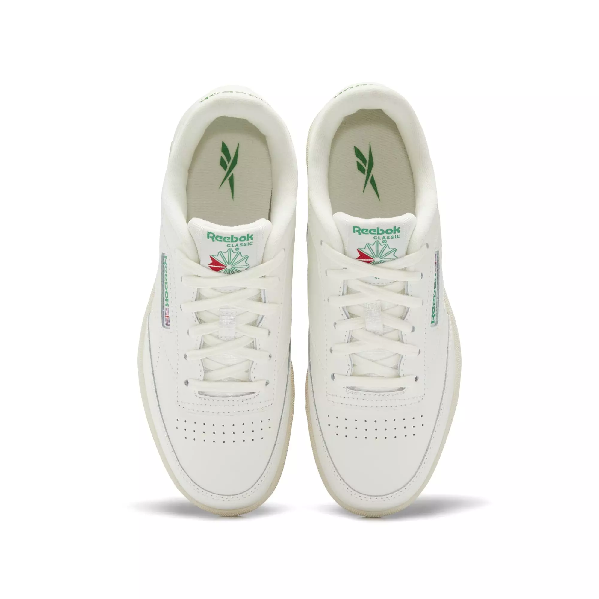 Reebok Club C Vintage "Chalk/Green" Grade School Boys' Shoe - WHITE/GREEN