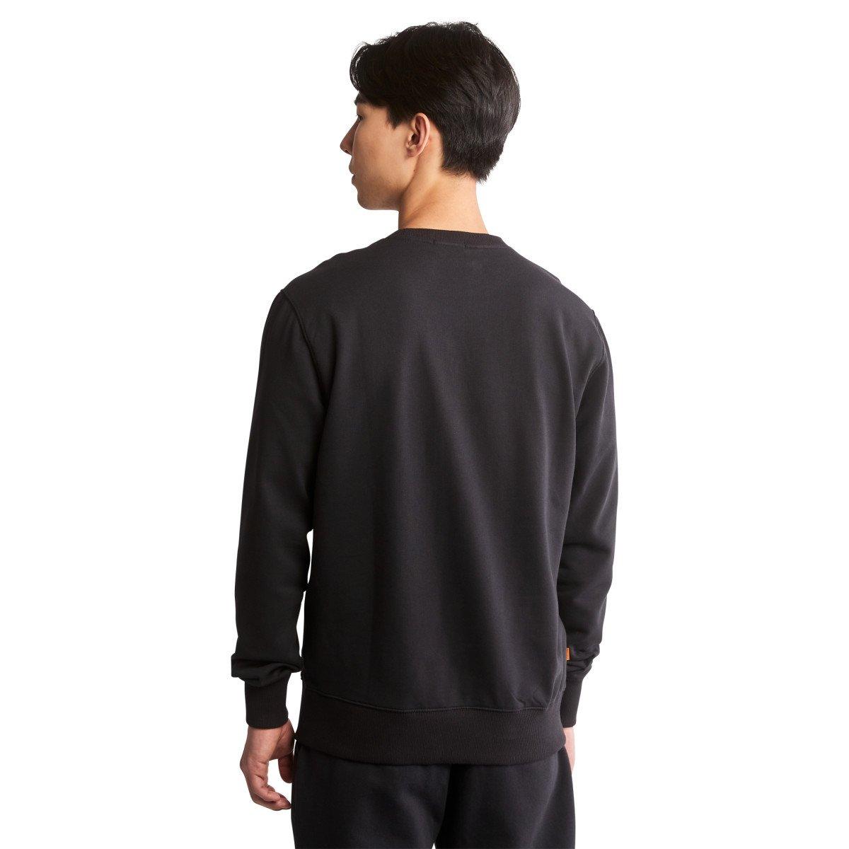 Timberland Core Tree Logo Crew Neck Long Sleeve Men's Black Tee