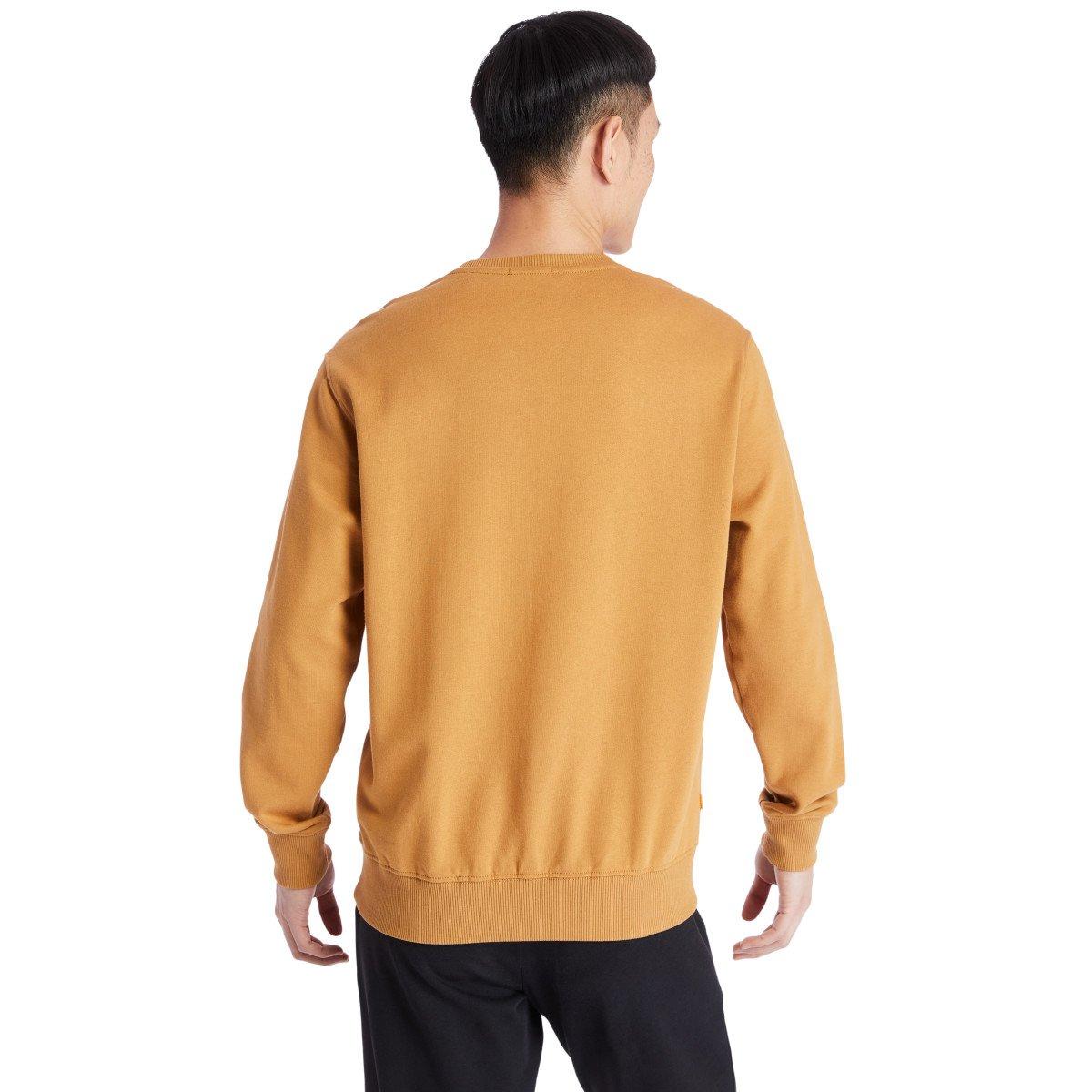 Timberland Core Tree Logo Crew Neck Long Sleeve Men's Wheat Tee