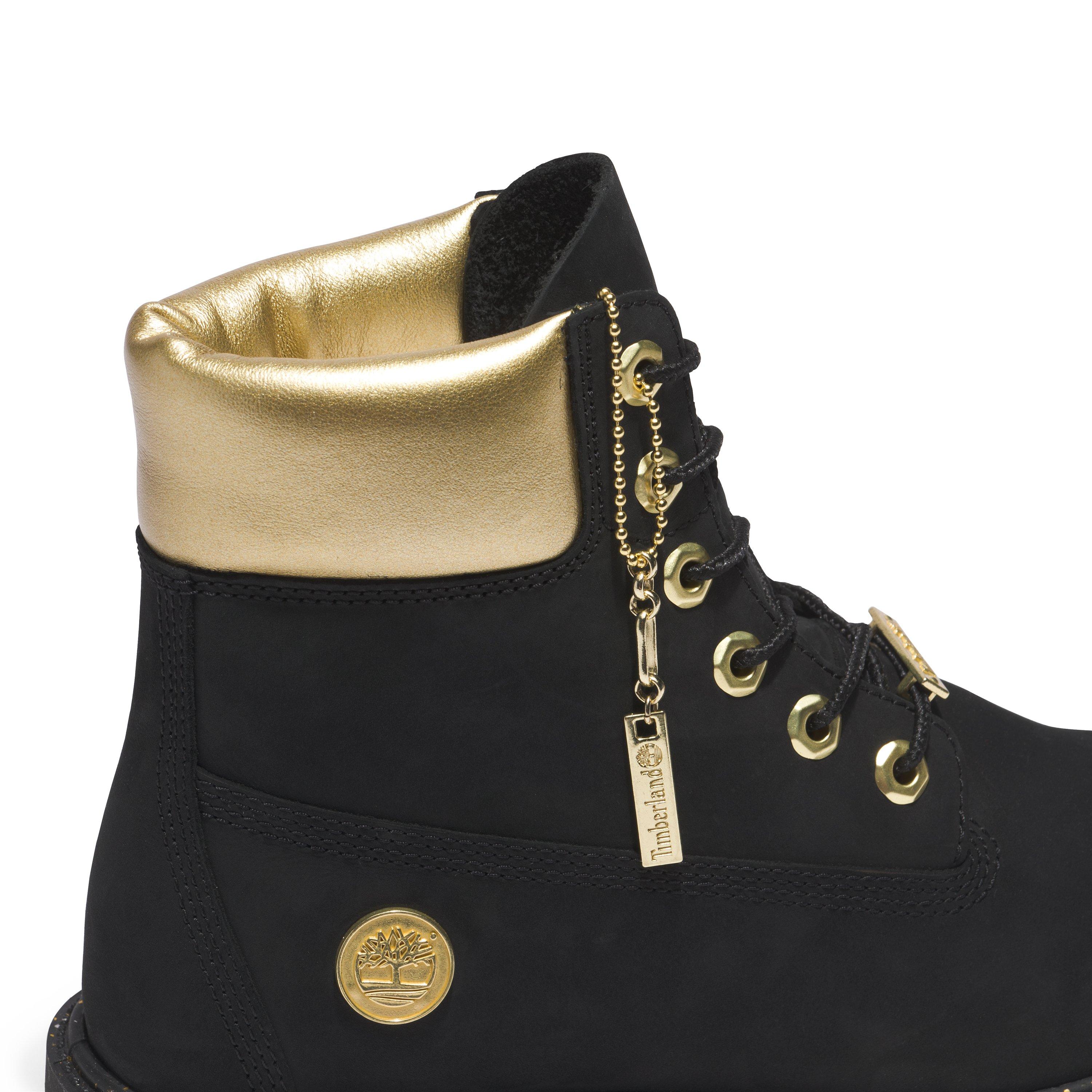 Black 2024 gold timbs