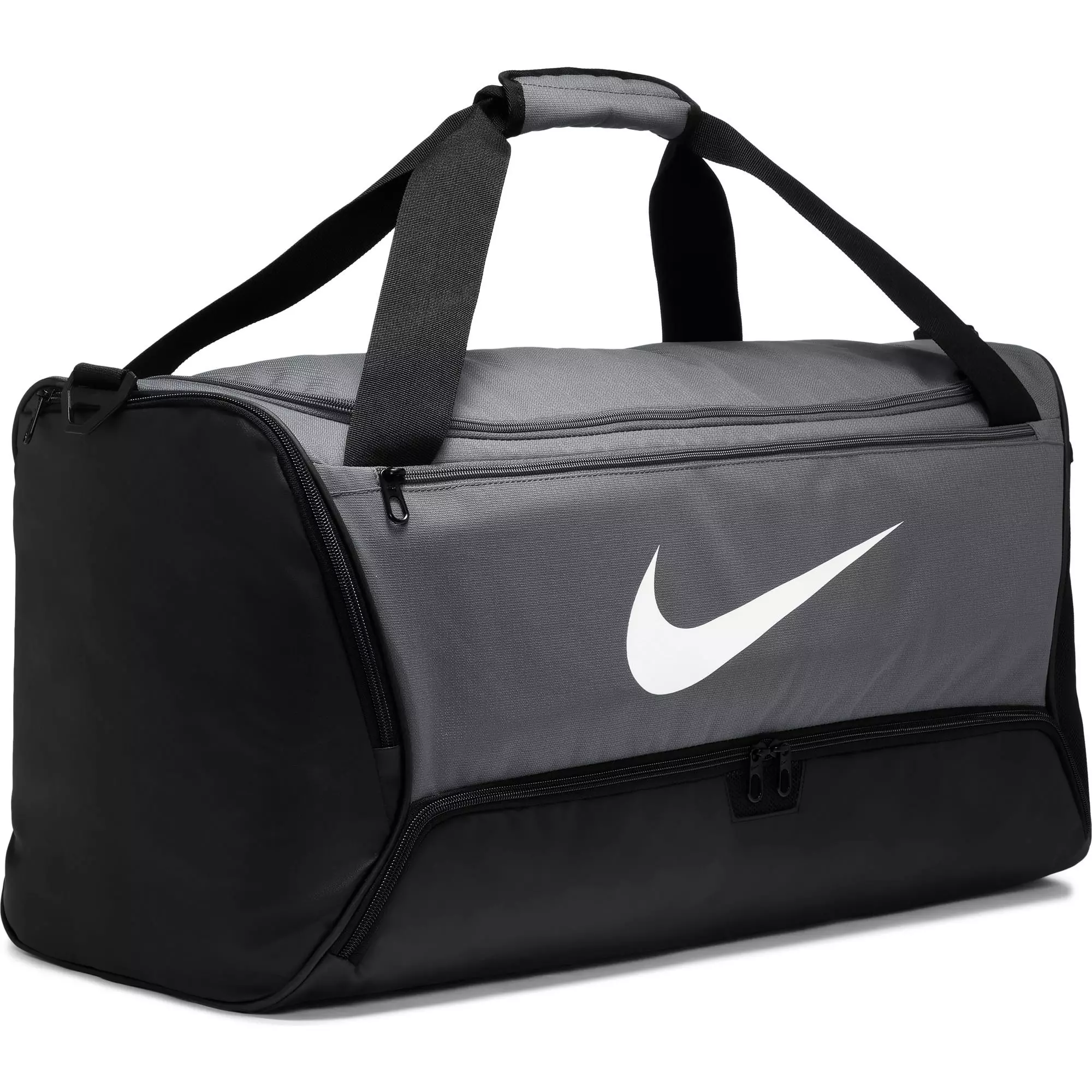 Nike Brasilla 9.5 Medium Training Duffel Bag-Grey/Black - Hibbett