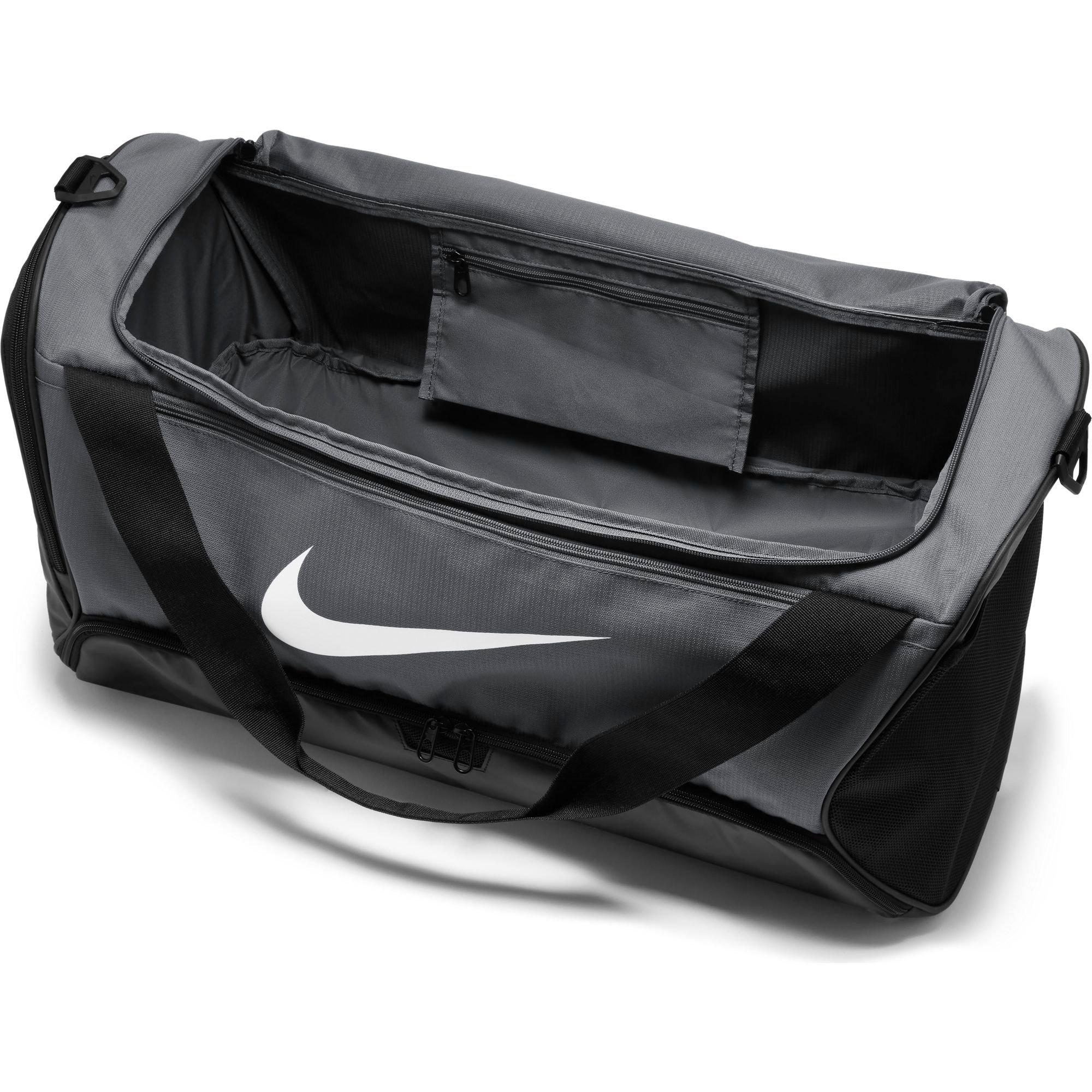 Nike Brasilla 9.5 Training Duffel Medium Grey/Black Bag