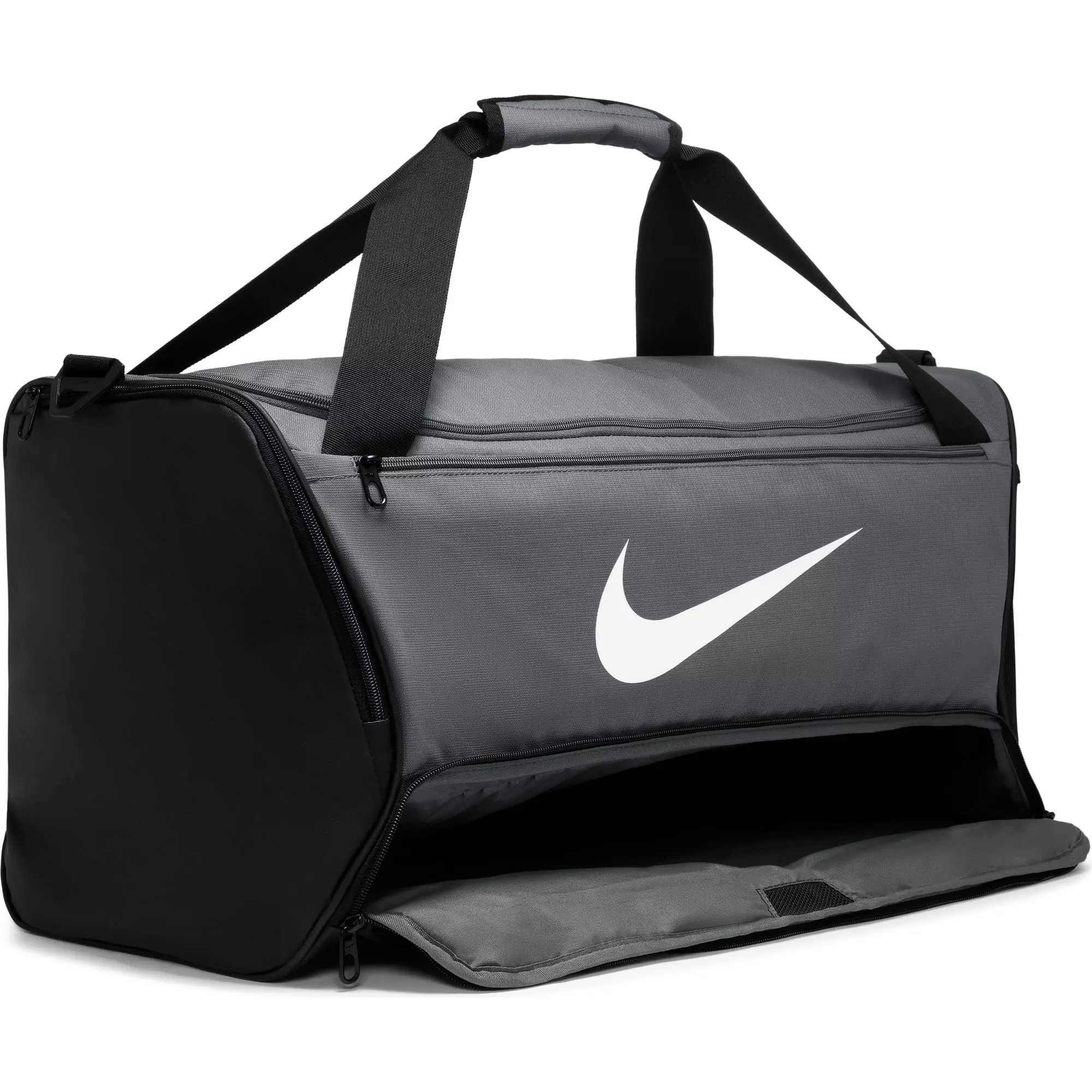 Nike Brasilla 9.5 Training Duffel Bag Medium - Grey/Black - GREY/BLACK