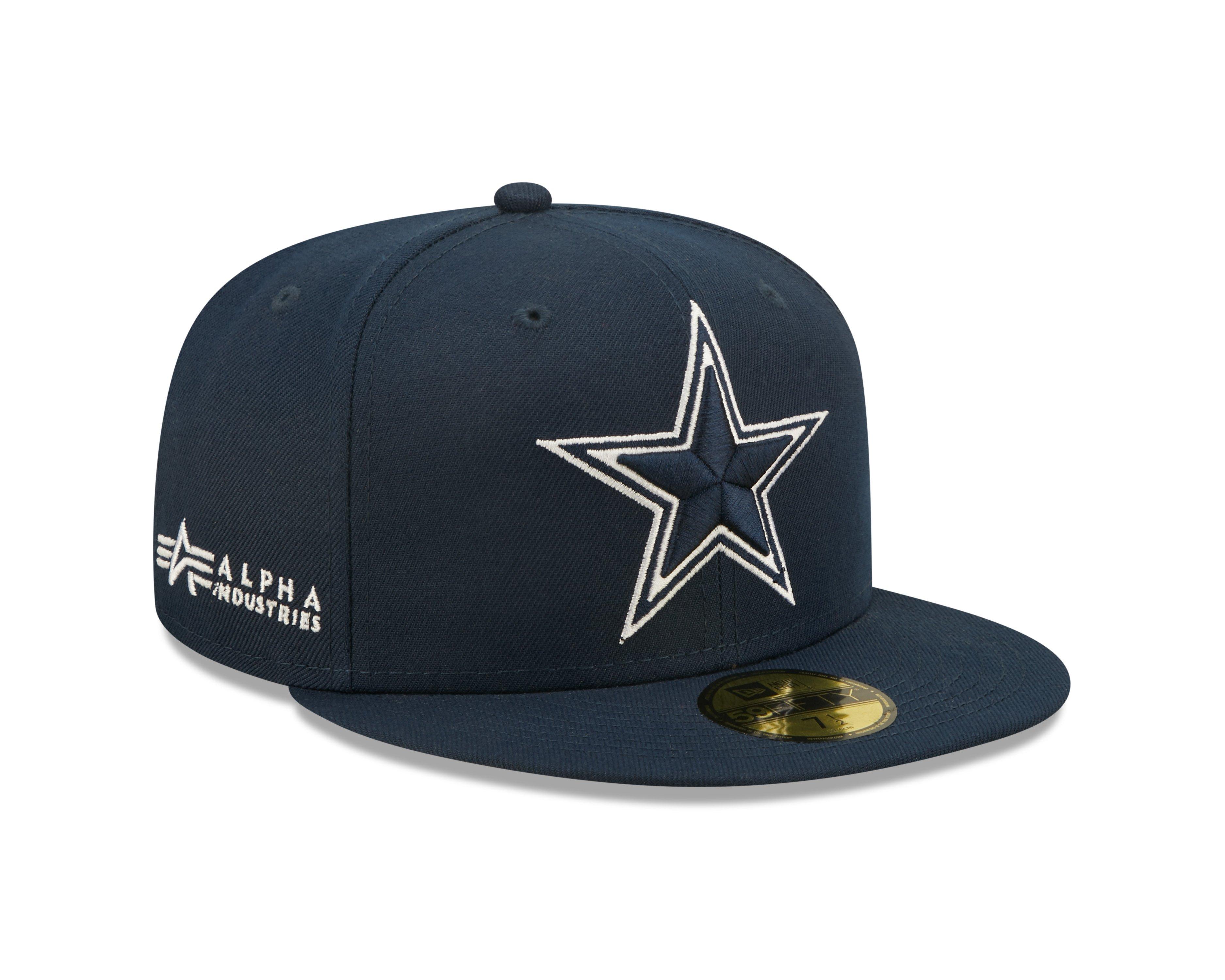 Dallas Cowboys White Hat Cap with Blue Star Reebok Fitted size 6 3/4