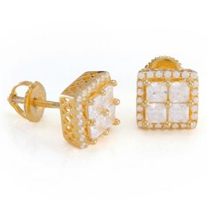 King Ice Layered Stud Earrings