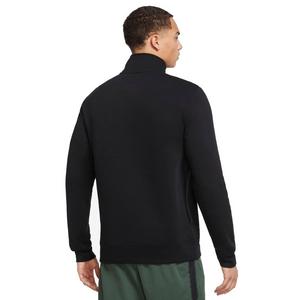 Nike Men's Sportswear Brushed-Back 1/2-Zip Pullover-Black