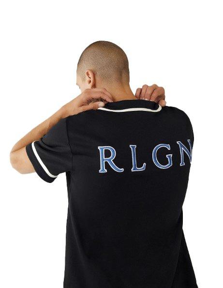 True Religion Black Baseball Jersey - Men from Brother2Brother UK