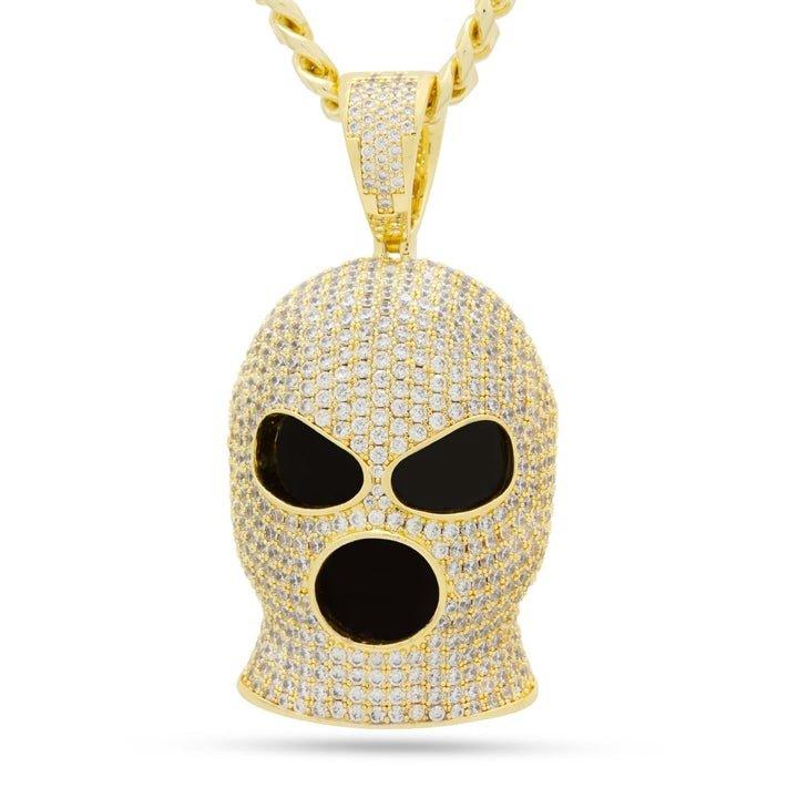 King Ice Ski Mask Goon Necklace-Gold - GOLD Thumbnail View 1
