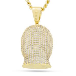 King Ice Ski Mask Goon Necklace-Gold