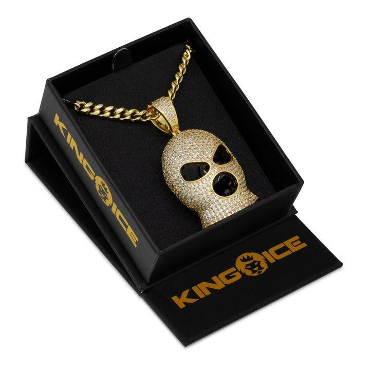 King Ice Ski Mask Goon Necklace-Gold
