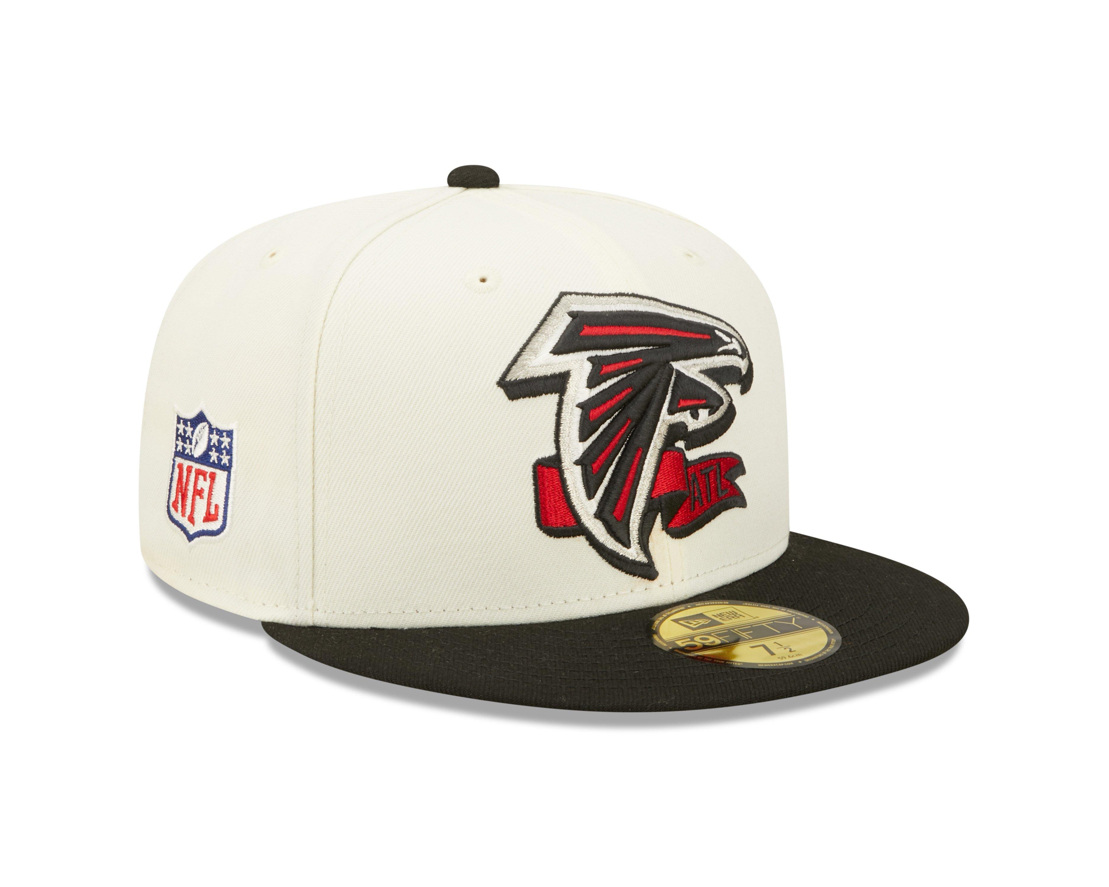 New Era Just Don Atlanta Falcons Fitted Hat Size 7 5/8 NFL 59Fifty Cap  Black B