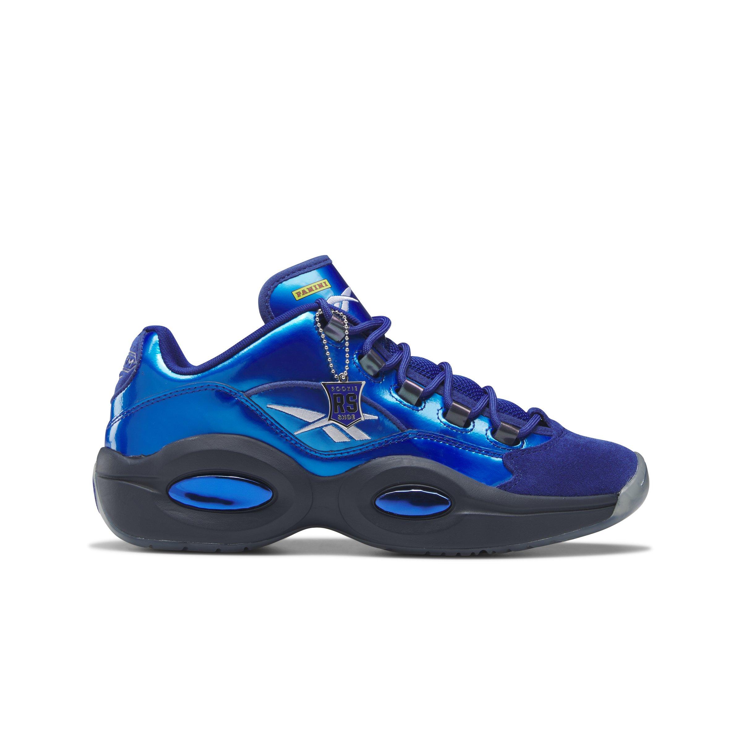 Reebok x Panini Question Low Cobalt/Navy/White Men's Basketball Shoe -  Hibbett