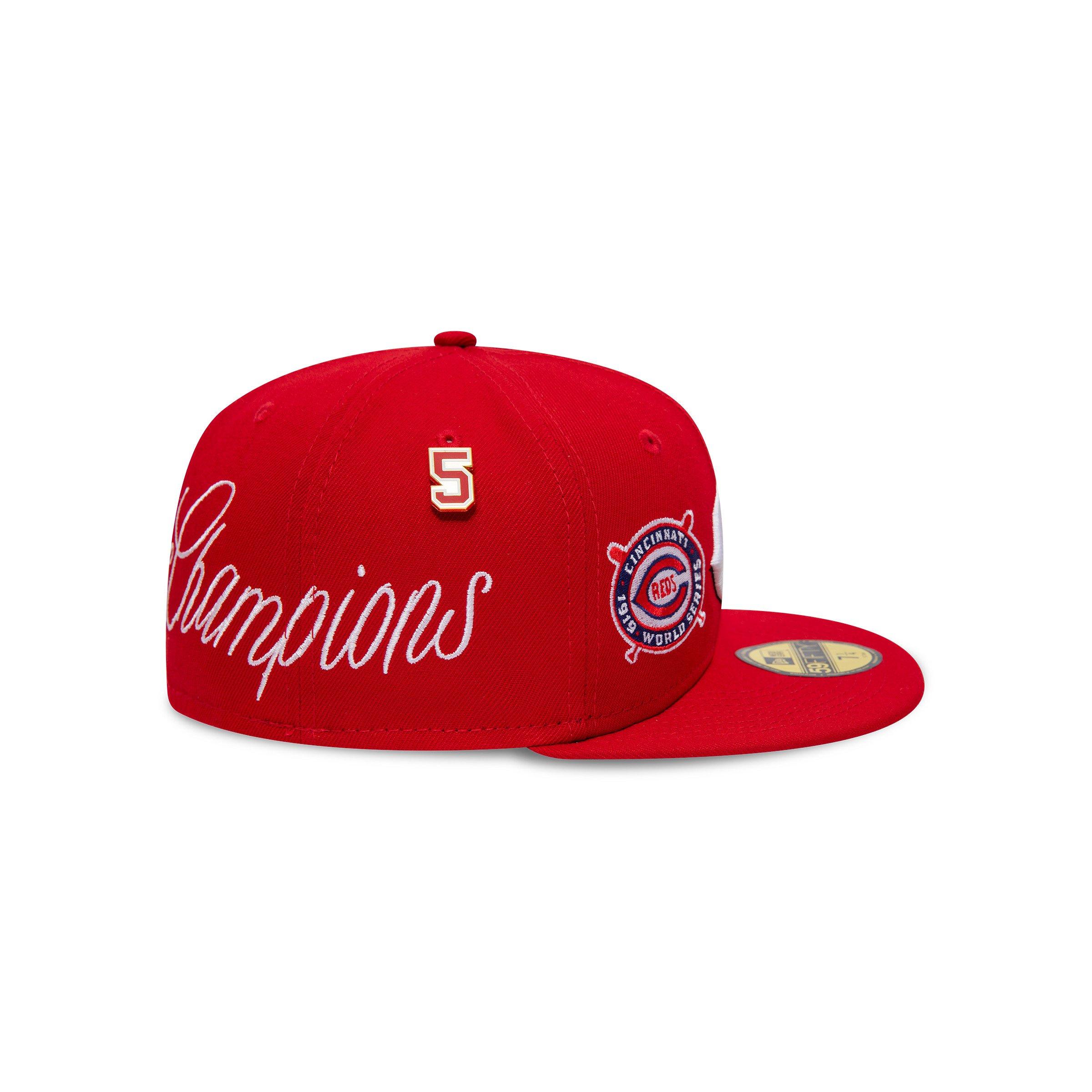 Exclusive Fitted New Era 7 3/4 Cincinnati Reds Cap Hat Running Man