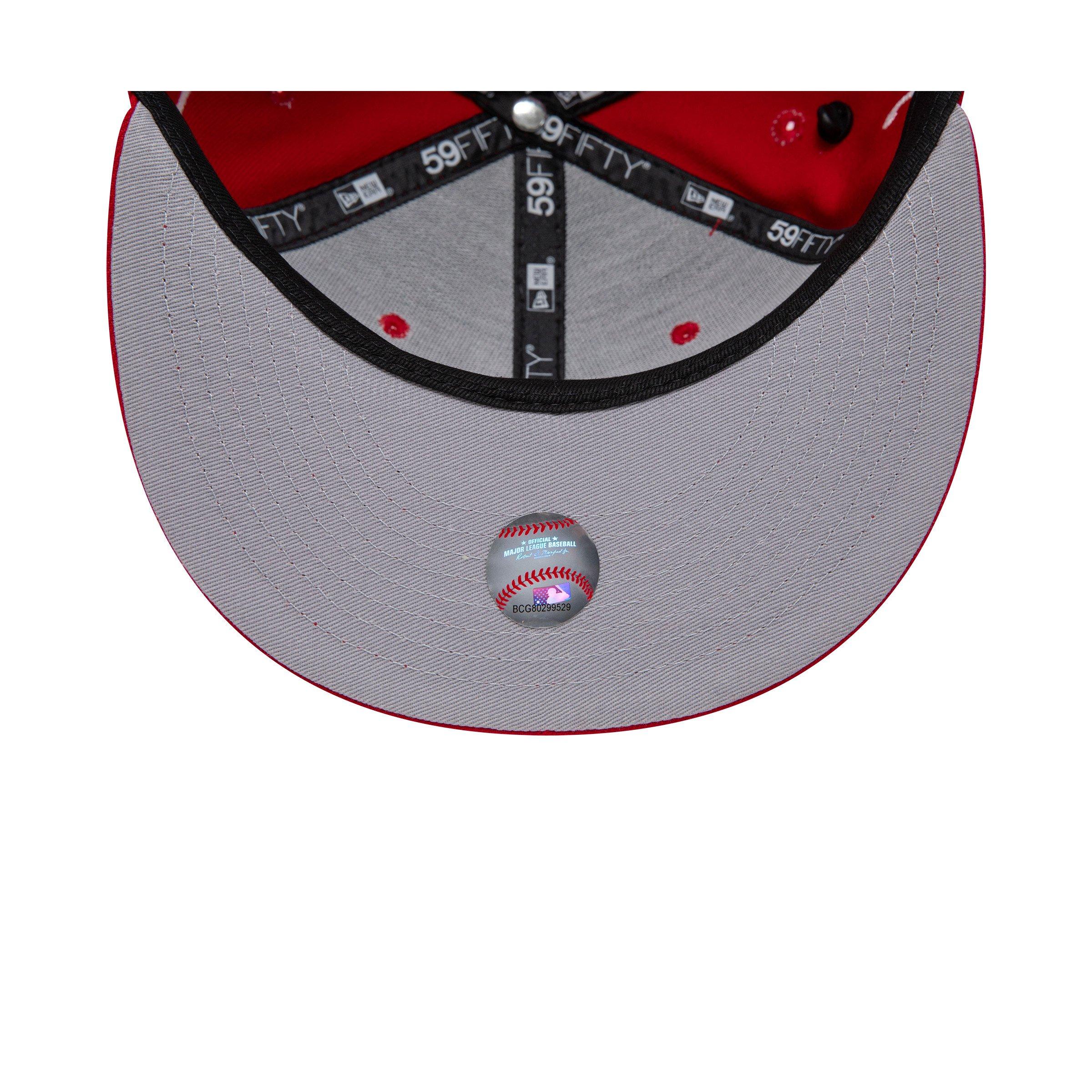 Shop New Era 59Fifty Cincinnati Reds Historic Champs Fitted Hat 60288303