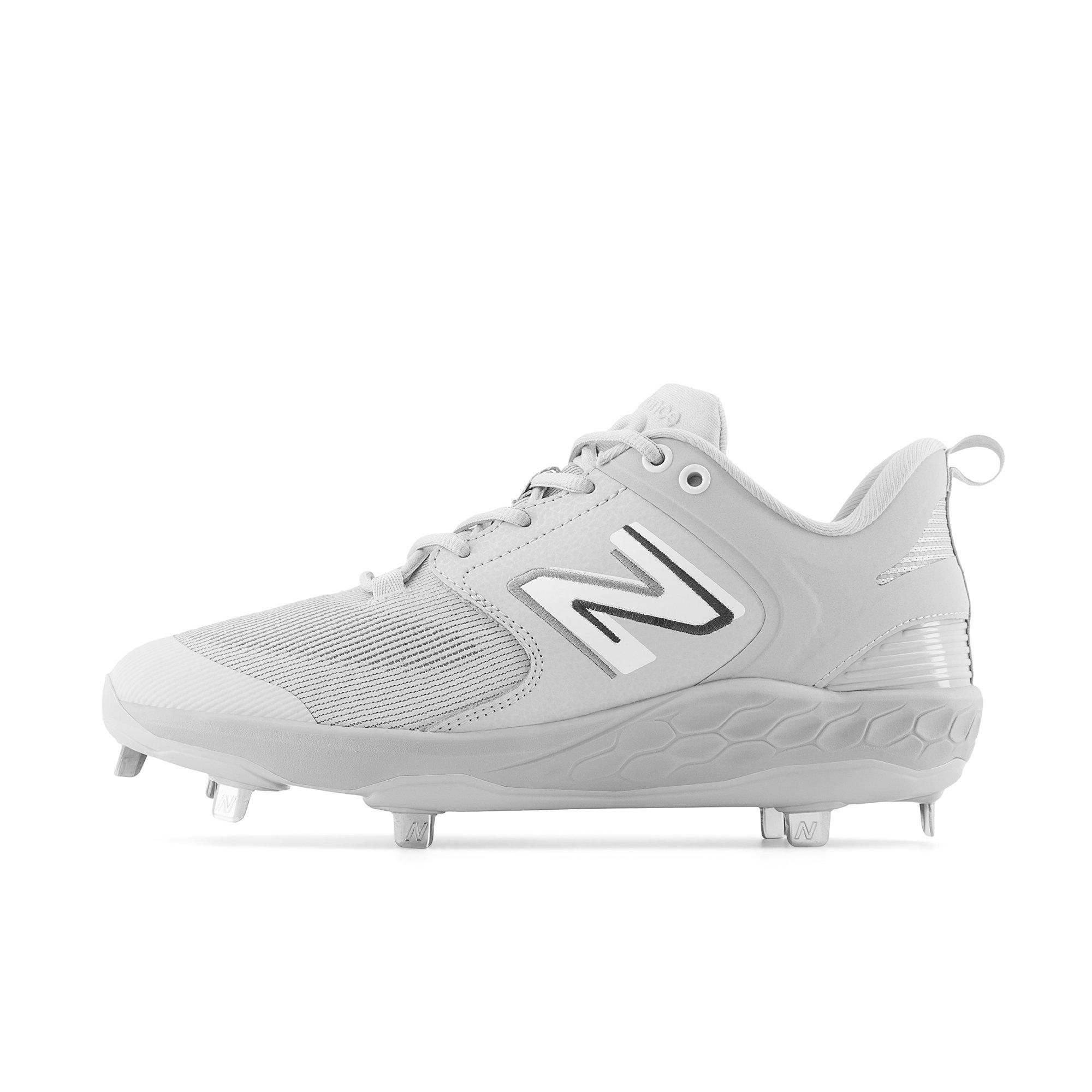 New Balance L300G5 Grey/White Men's Baseball Cleats - Hibbett