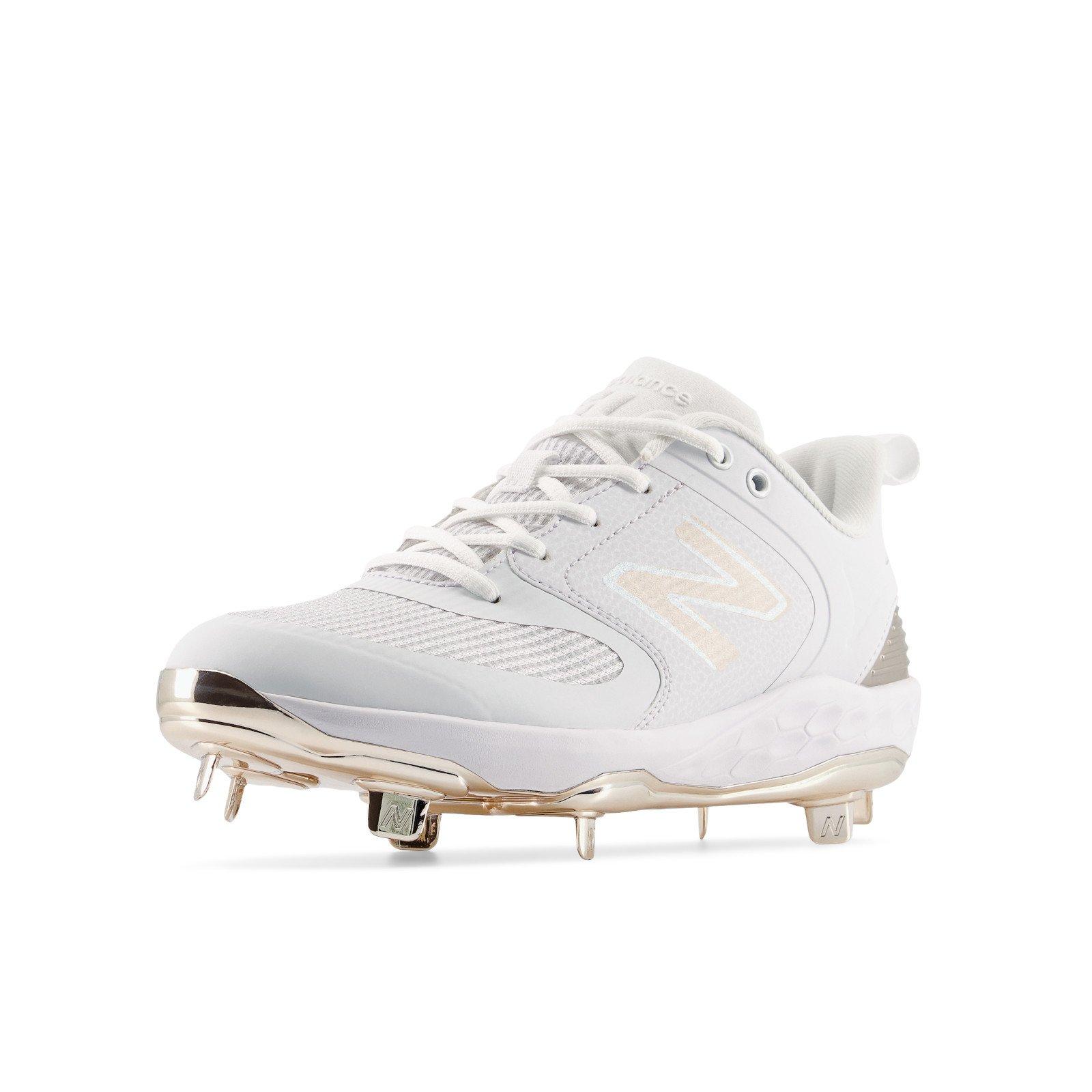 White and gold 2024 new balance spikes