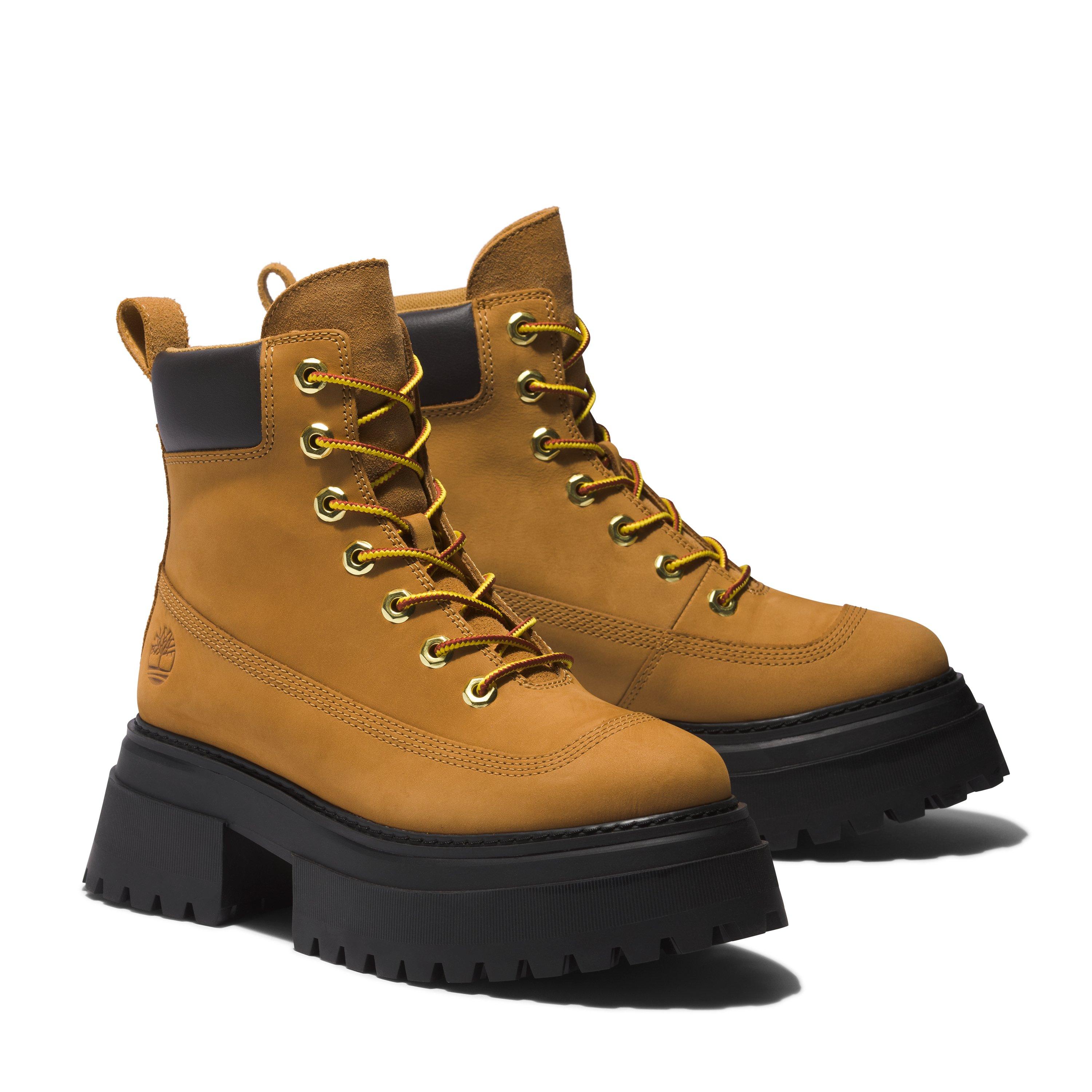 heerlijkheid kort Vies Timberland Sky 6-Inch Platform "Wheat/Black" Women's Boot