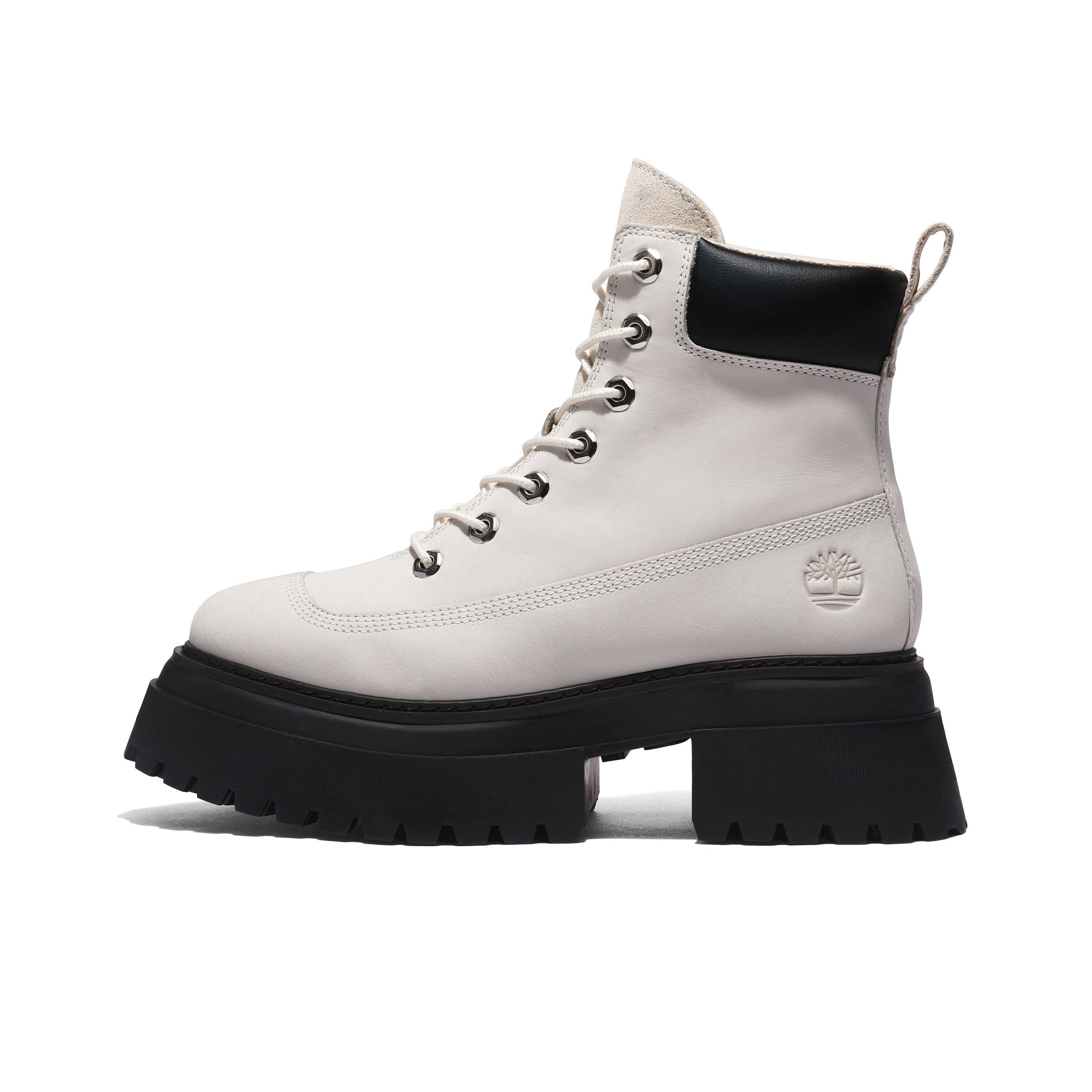 Black and white outlet timberland boots