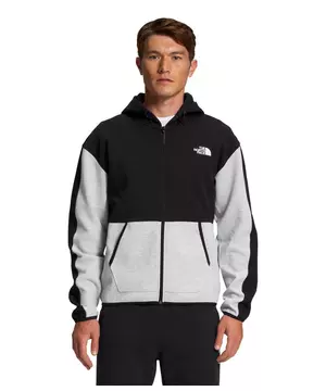 breken Versterken capaciteit The North Face Men's Tech Fleece Full-Zip Hoodie-Black/Grey