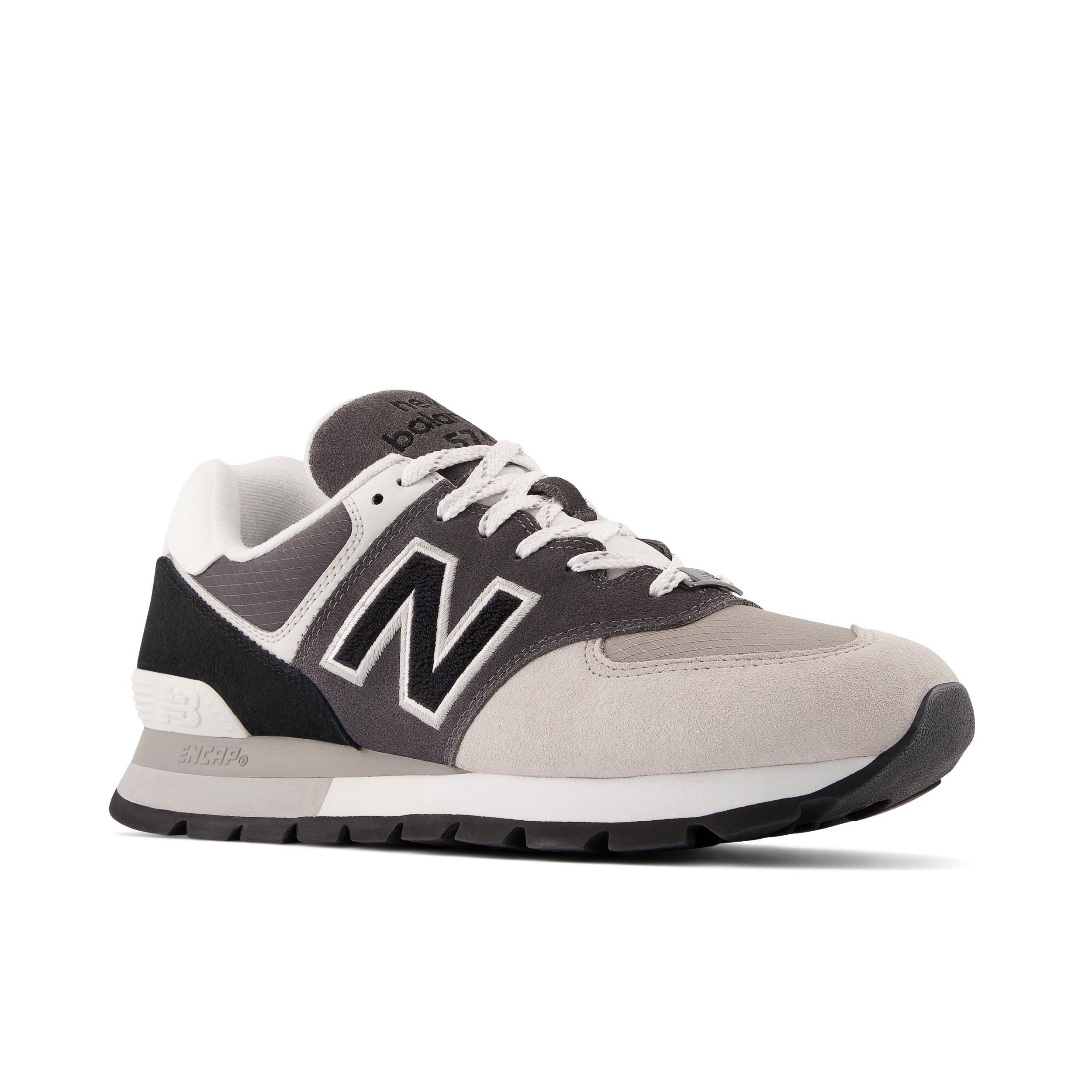 new balance 574 men's black white