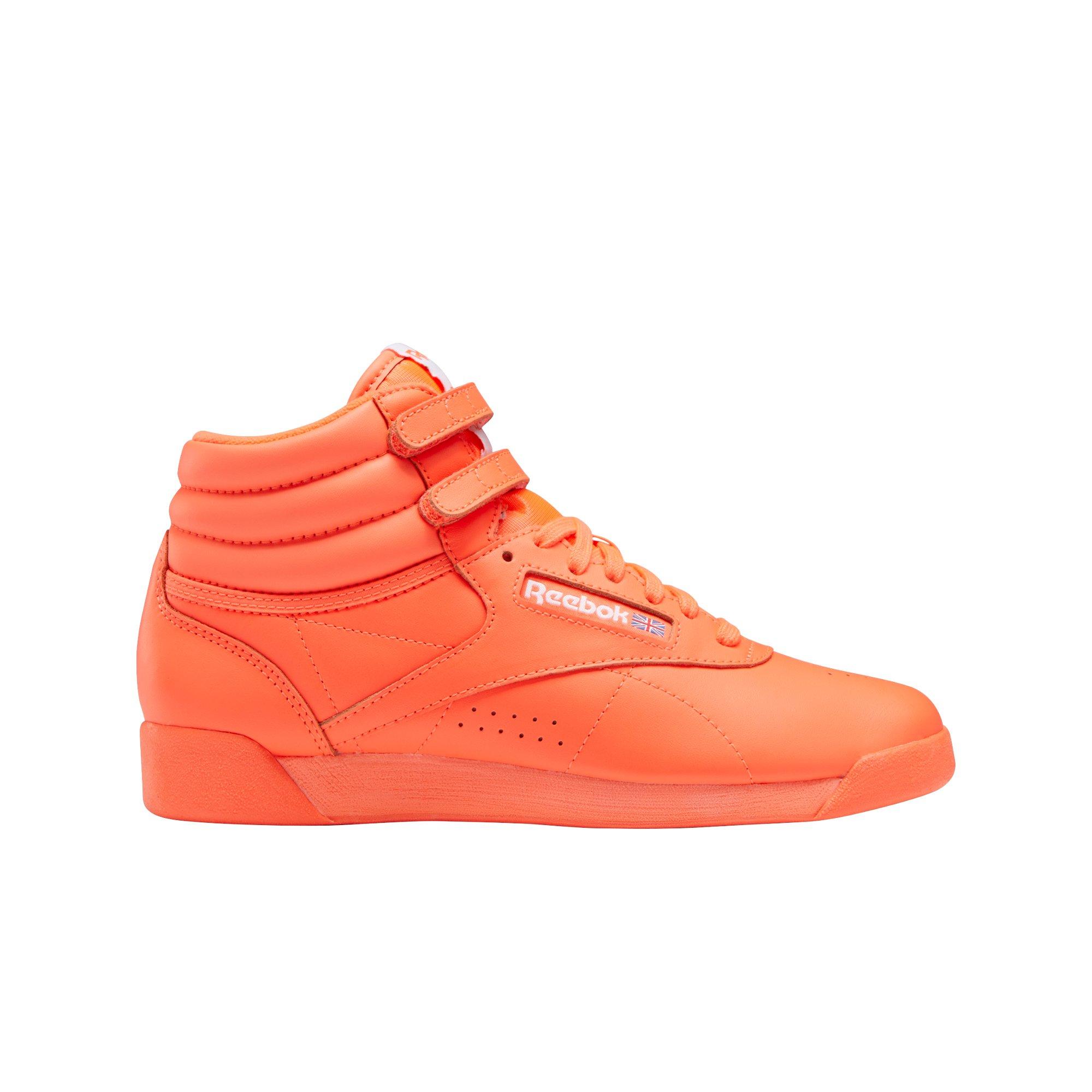 ujævnheder Wreck tæppe Reebok Freestyle Hi "Orange Flare" Women's Shoe - Hibbett | City Gear