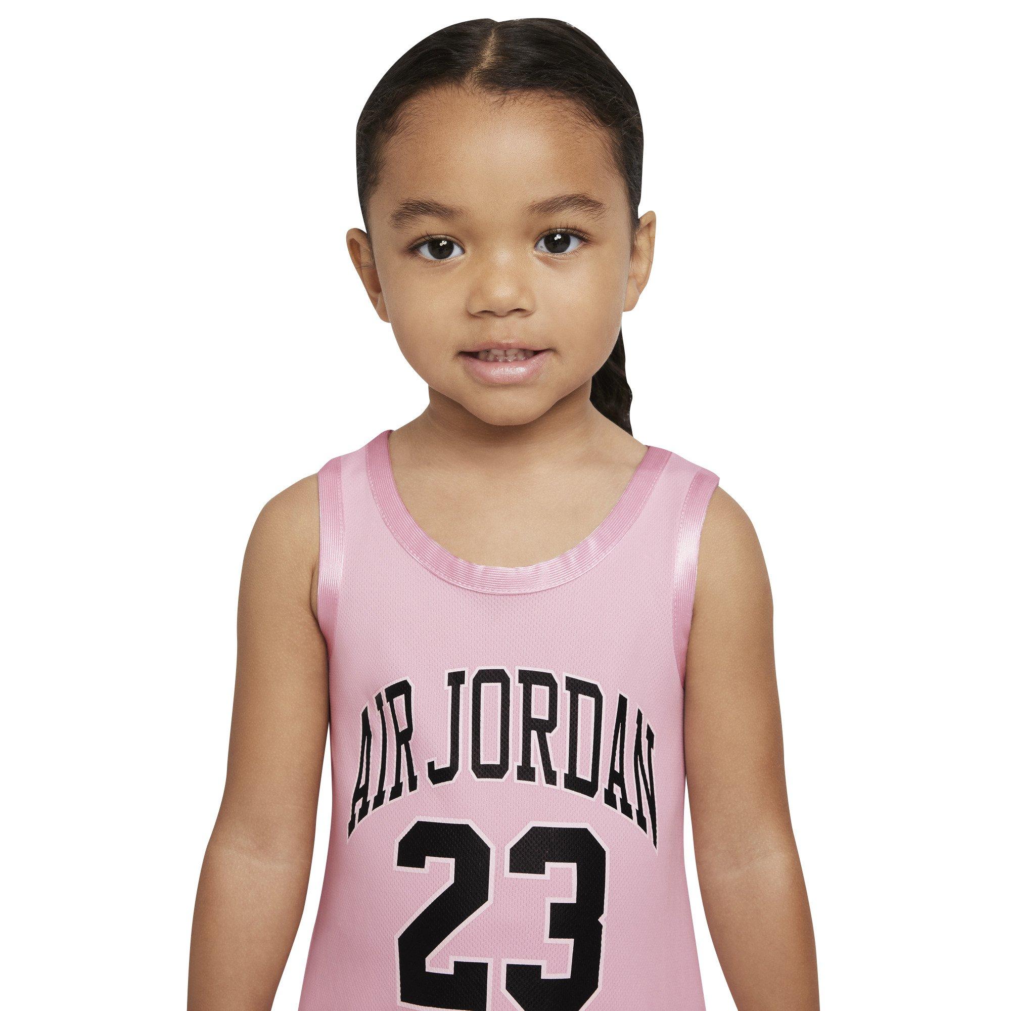 Shop Jordan Kids' Heritage Jersey Dress 45B320-P3R pink