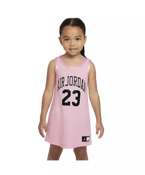 Nike Kids' Jordan Girls' Air 23 Jersey Dress In Rush Fuchsia