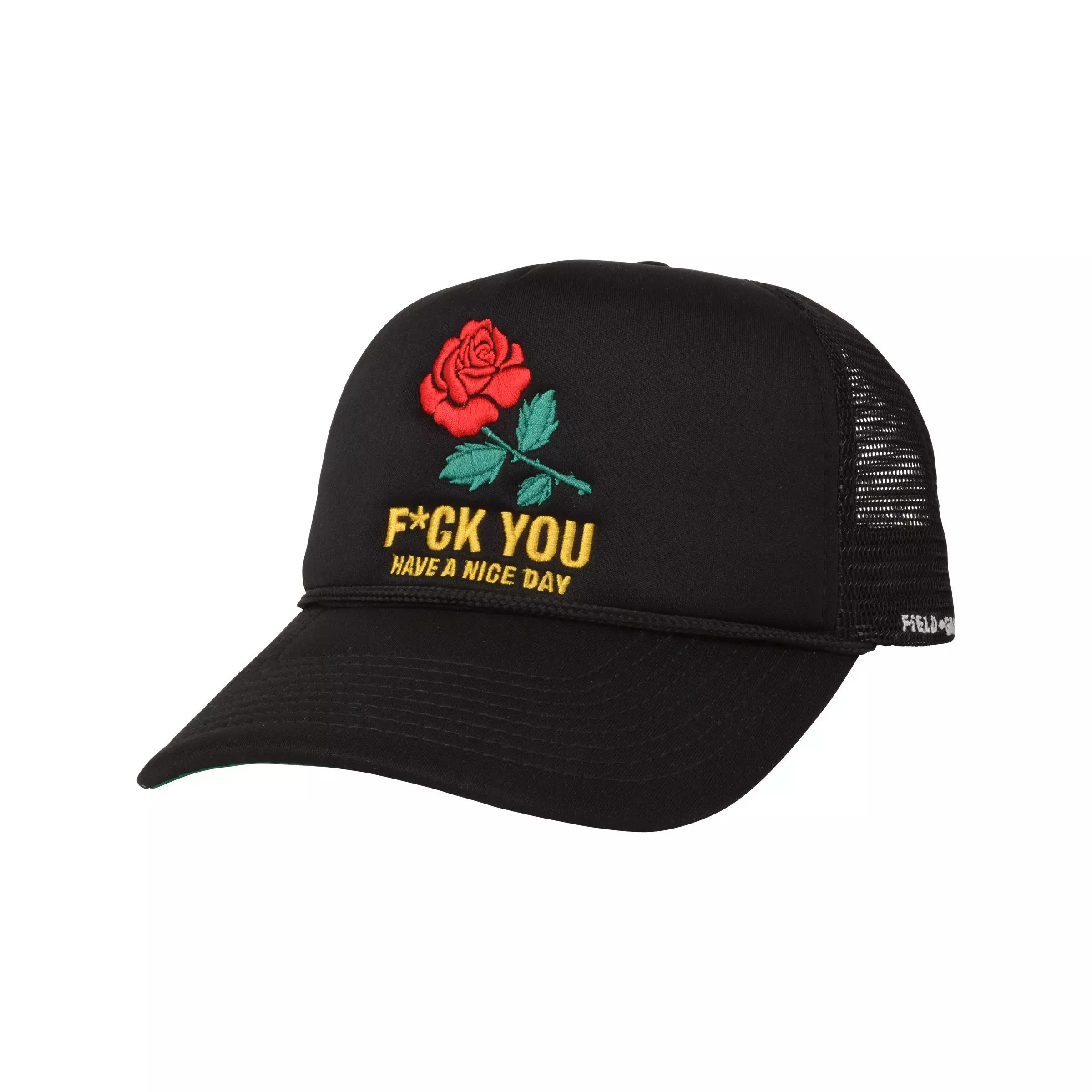 Field Grade Have A Nice Day Trucker Snapback Hat - BLACK
