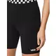 Vans Women's Checkerboard Bike Shorts-Black/White - BLACK/WHITE Thumbnail View 3
